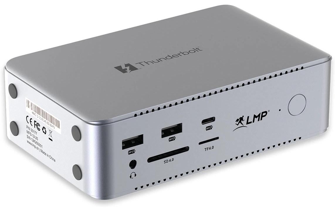Lmp ThunderDock TB5 Thunderbolt-Hub – Thunderbolt 5, 2× HDMI, 2× USB-A, 180 W PD, 2.5GbE, TB5 × 3