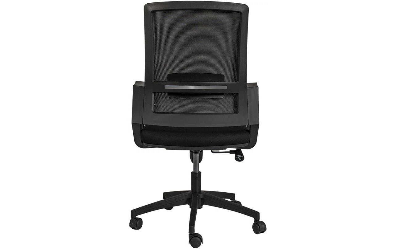 Contini Bürostuhl – Netzrücken, Stoff – Schwarz, mit Armlehnen, 41–48 cm