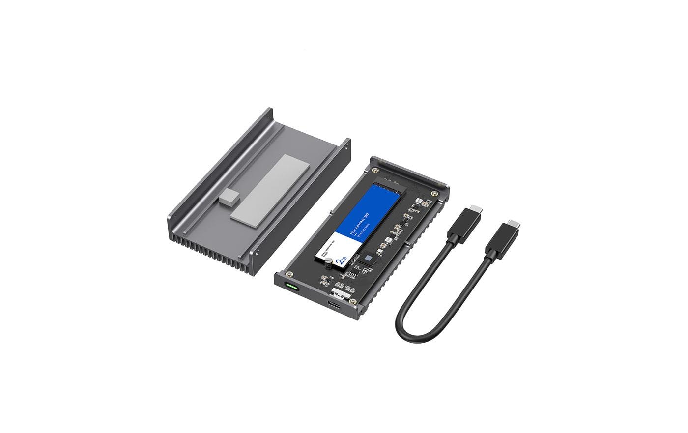 LMP DataFlash USB4 – M.2 NVMe Tragbare SSD, USB4 40Gbps (Typ-C), Thunderbolt 3/4/5