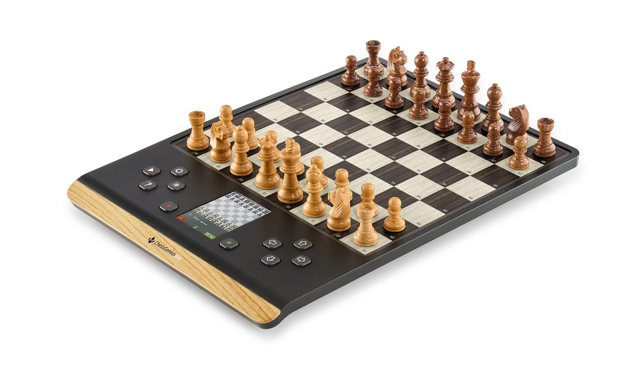Millennium chess Genius Pro 2024 – Logikspiel, 1–2 Spieler, ab 8 Jahren, 5 Min., DE/EN/FR/IT/NL/RU/ES