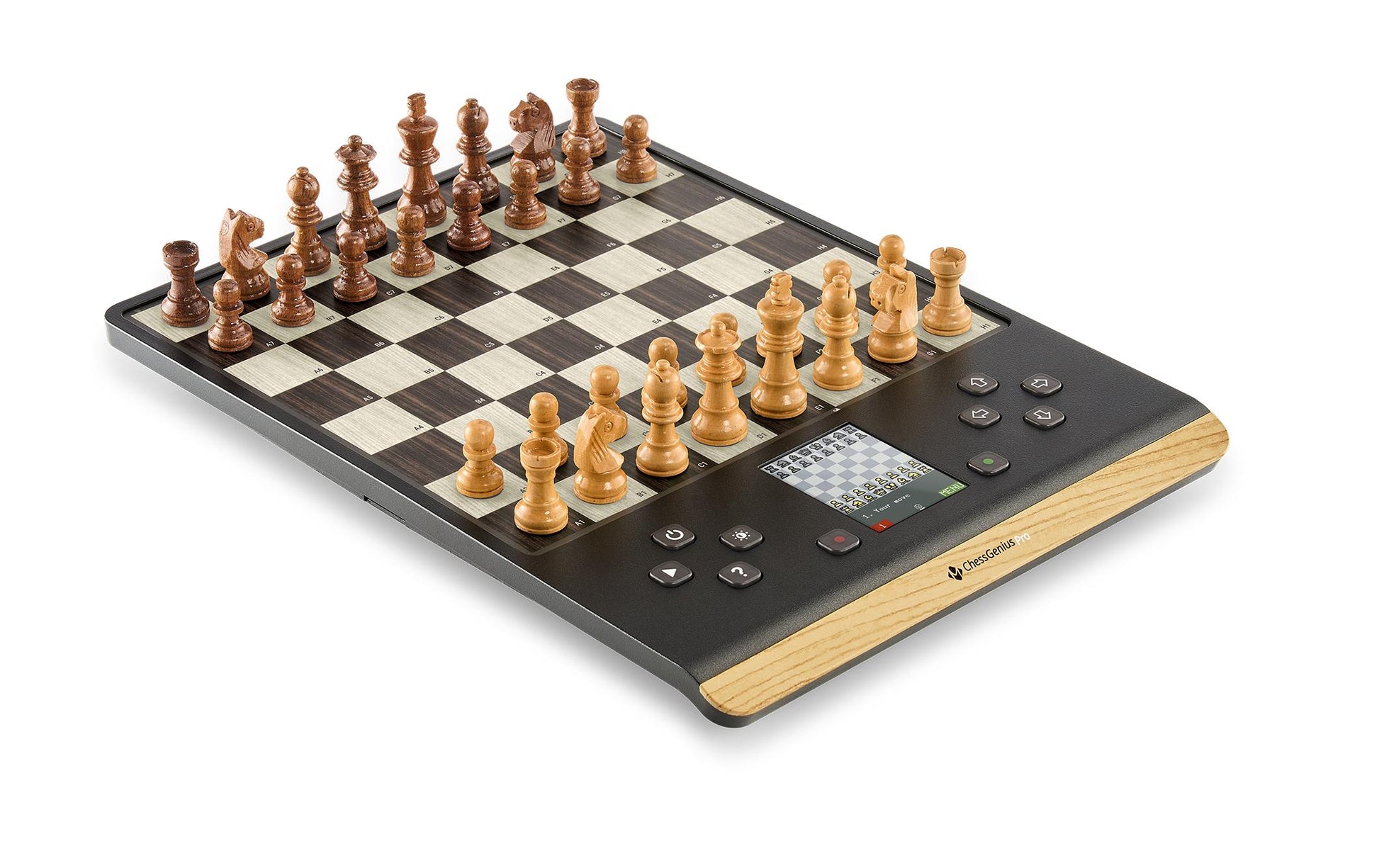 Millennium chess Genius Pro 2024 – Logikspiel, 1–2 Spieler, ab 8 Jahren, 5 Min., DE/EN/FR/IT/NL/RU/ES