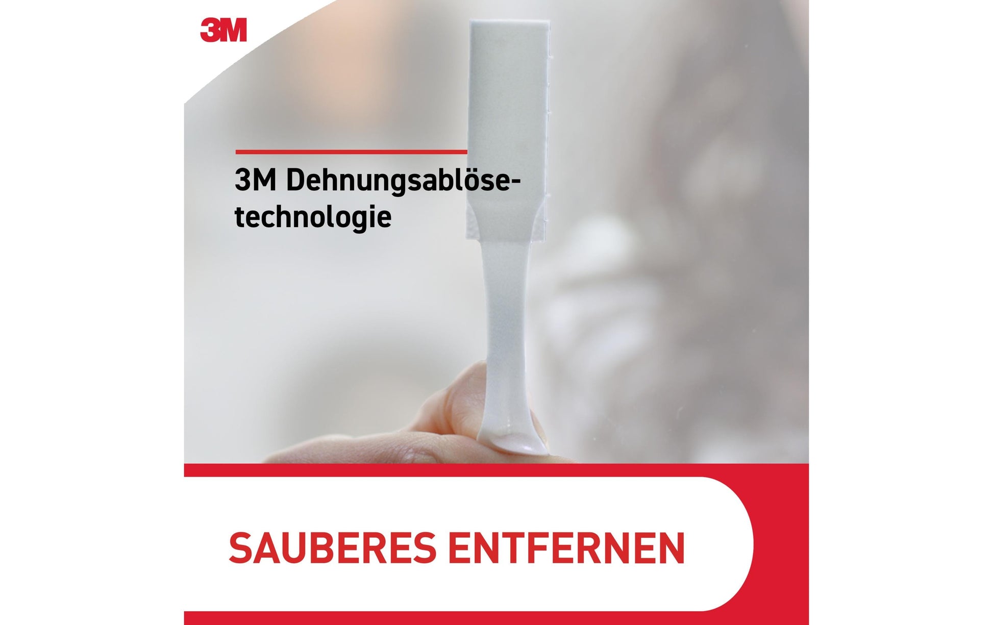 Command Montagestreifen Medium – Weiss, 2 Stk., für Holz