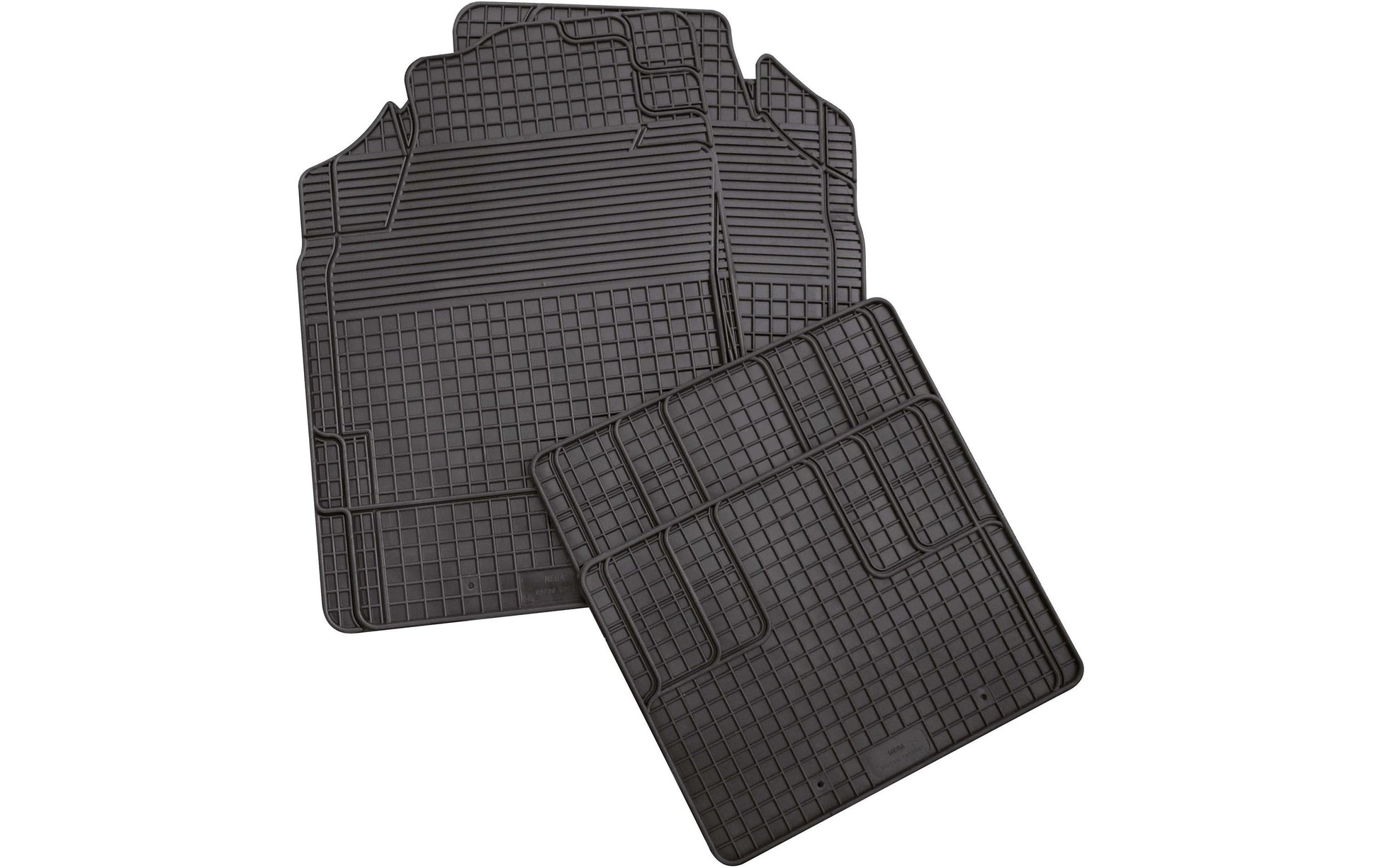 HP Autozubehör Eco Gummimatten – 49,5 × 69,5 cm – 4-teilig – Schwarz