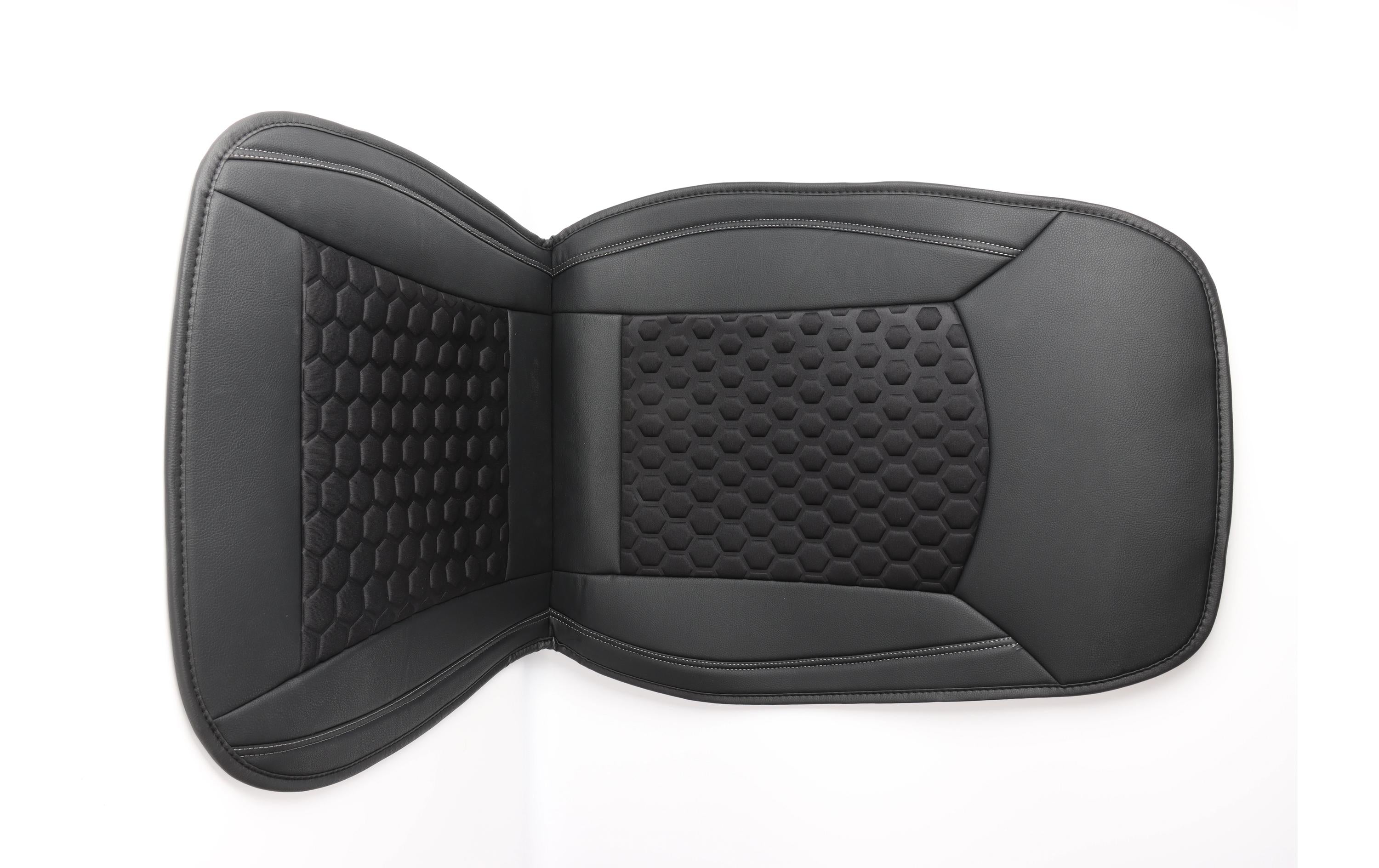 HP Autozubehör PREMIUM Sitzauflage – für Innenraum – Kunstleder, Schwarz – 1 Stk.