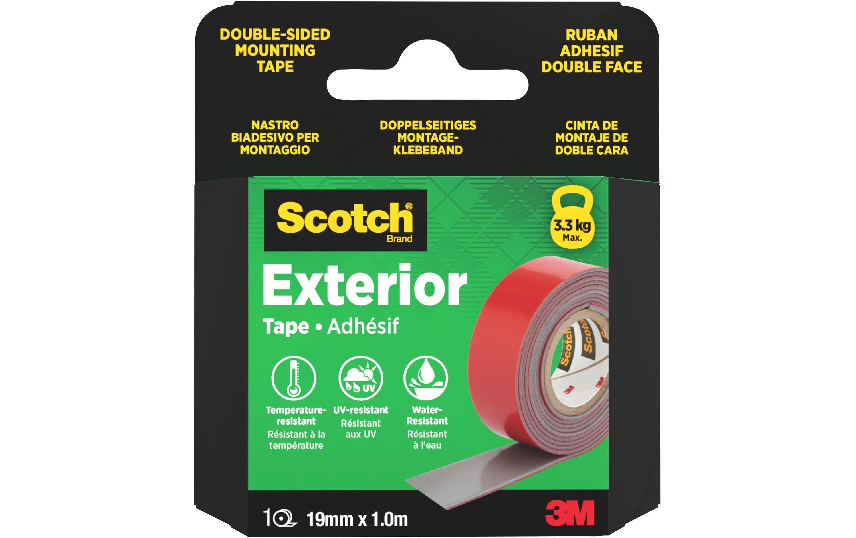 Scotch Montageband Aussen – 19 mm × 1 m, rot