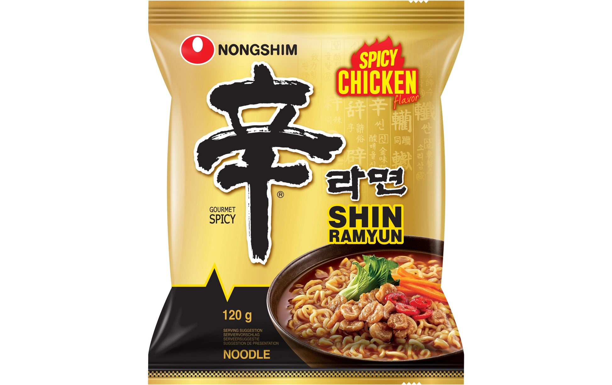 Nongshim Shin Instantnudeln Poulet, scharf – 120 g