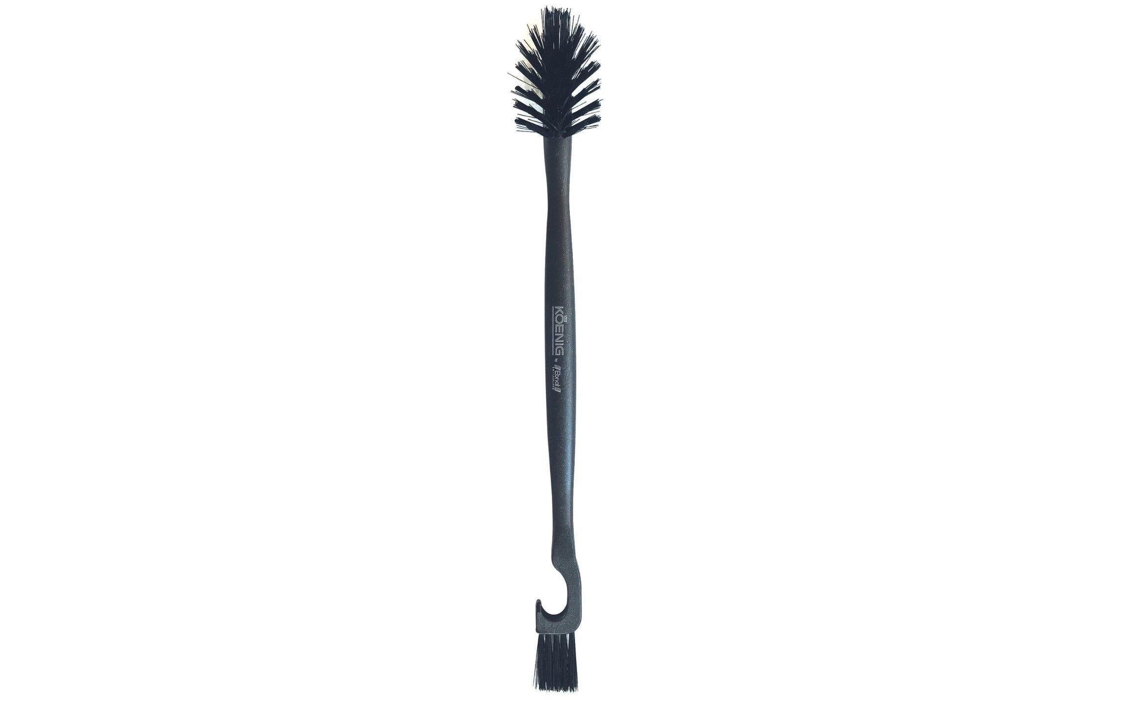 KOENIG Fugen-/Detailbürste Finessa – 21,5 cm, Nylon, blau/grau, für Kaffeemaschinen