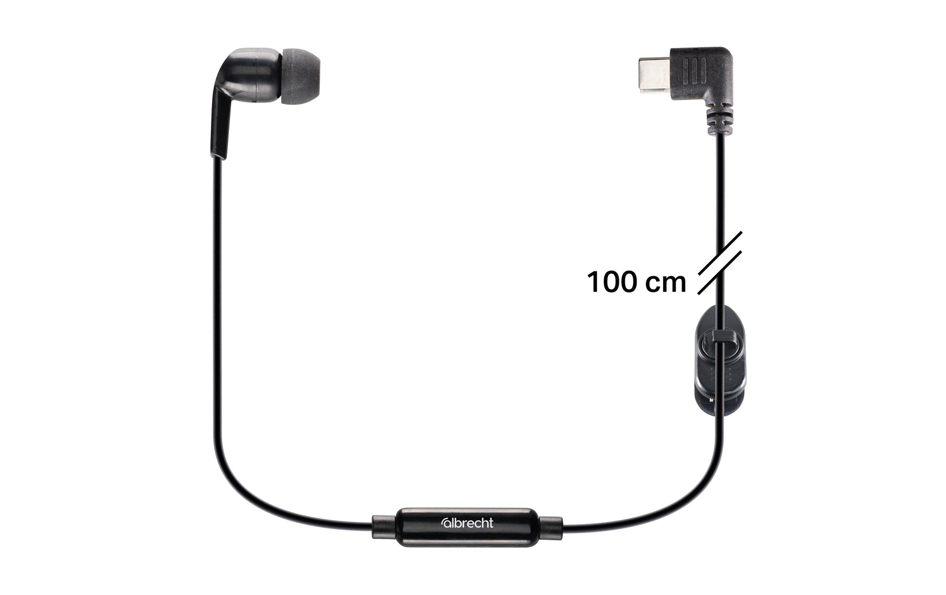 Albrecht Tectalk BIZ In-Ear Headset – Kabelgebunden, Schwarz