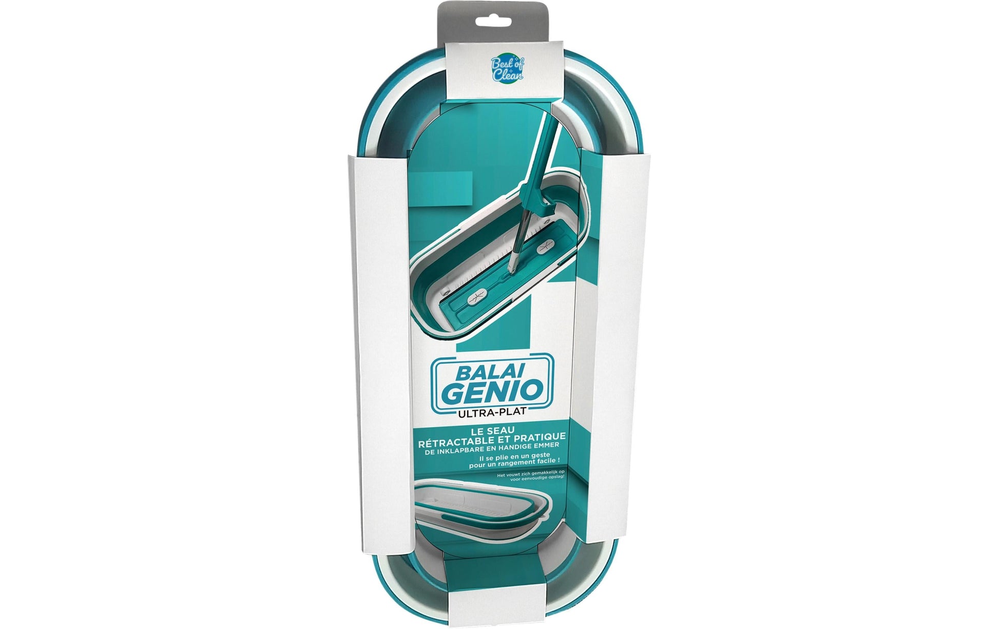 Cpc Best of Clean Putzeimer Genio – 9 l – faltbar – Kunststoff (PP/TPE) – grün/weiss