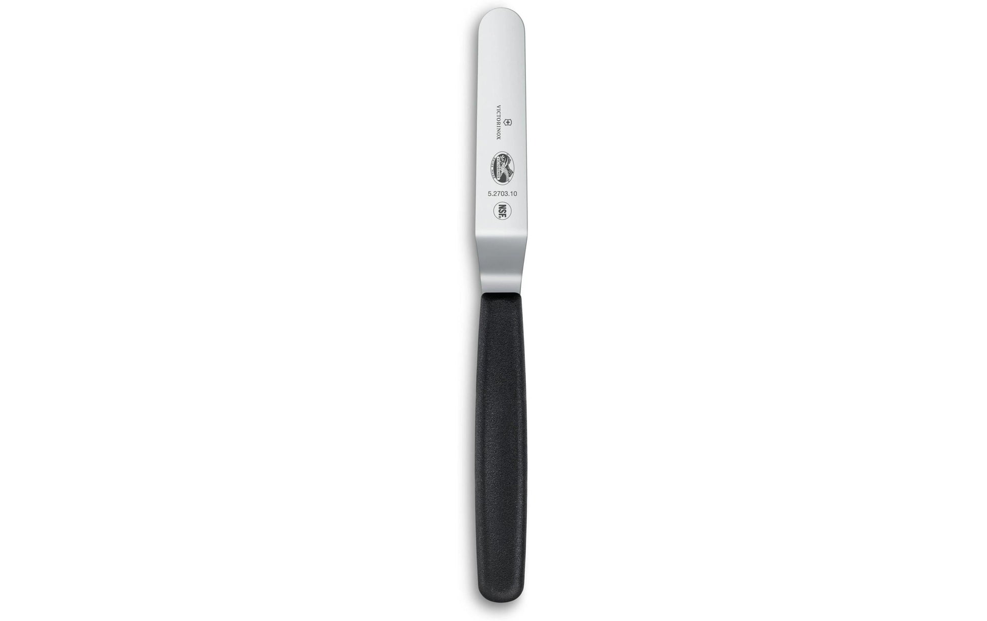 Victorinox Spachtel 10,3 cm, Edelstahl/Polypropylen (PP), Schwarz, gekröpft