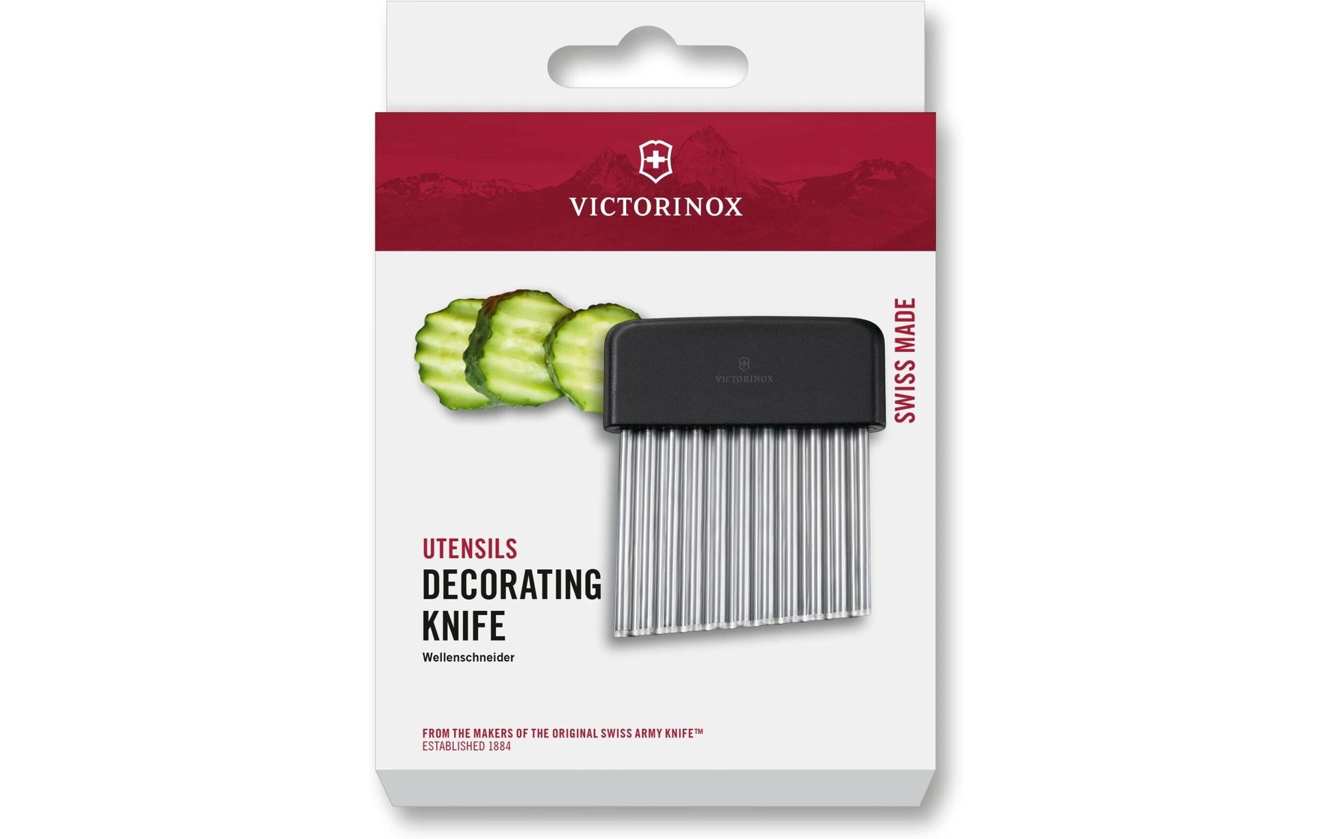 Victorinox Wellenschneider 11,2 cm, Edelstahl, Polypropylen (PP), Schwarz