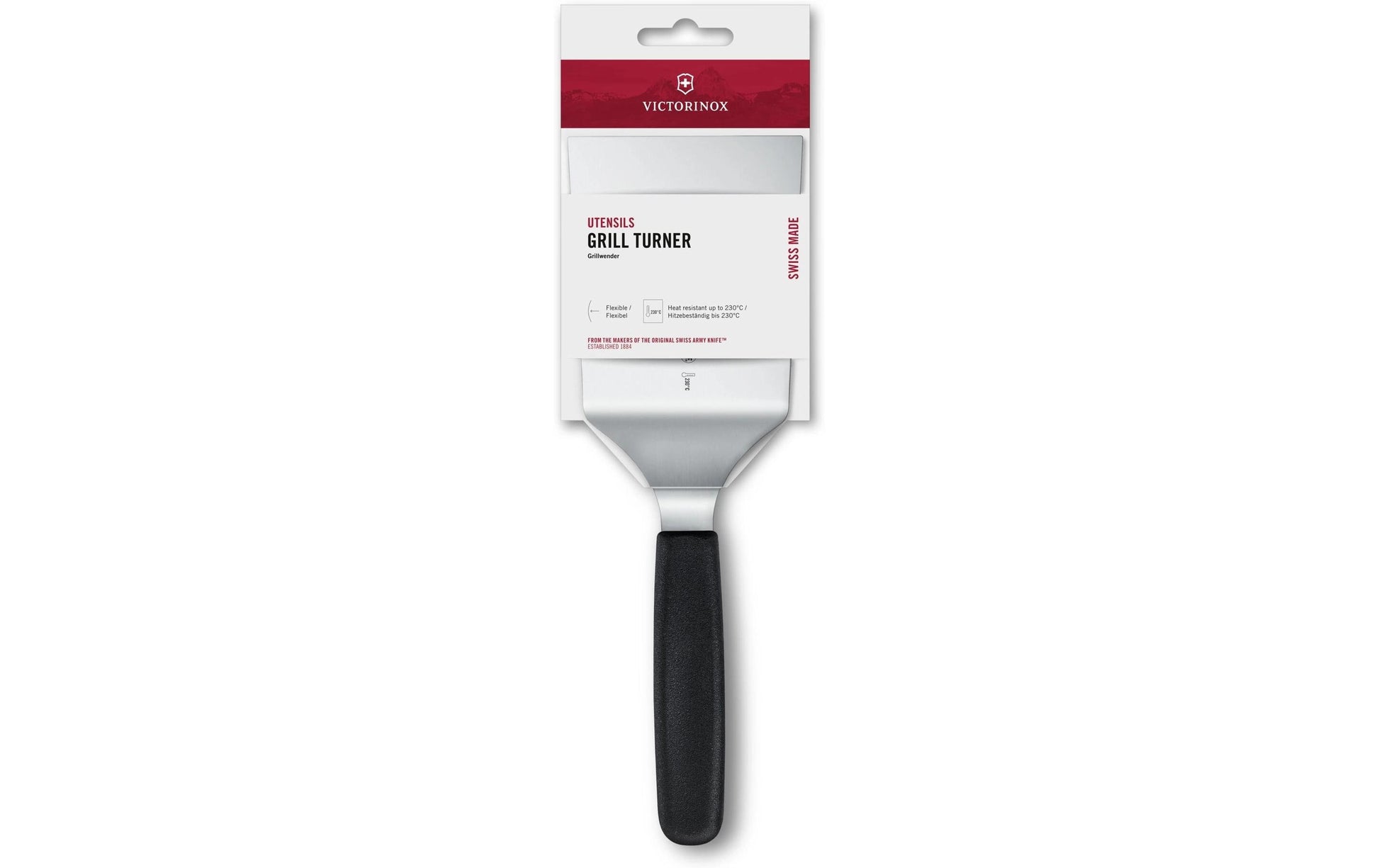 Victorinox Grillwender, 8,8 × 27,7 × 6,5 cm, Edelstahl/Polyamid (PA), Schwarz