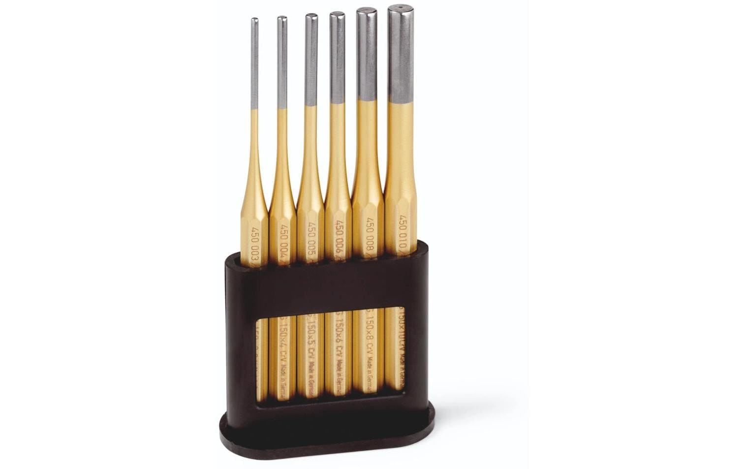 RENNSTEIG Splintentreibersatz – 3, 4, 5, 6, 8 & 10 mm, Kunststoffhalter