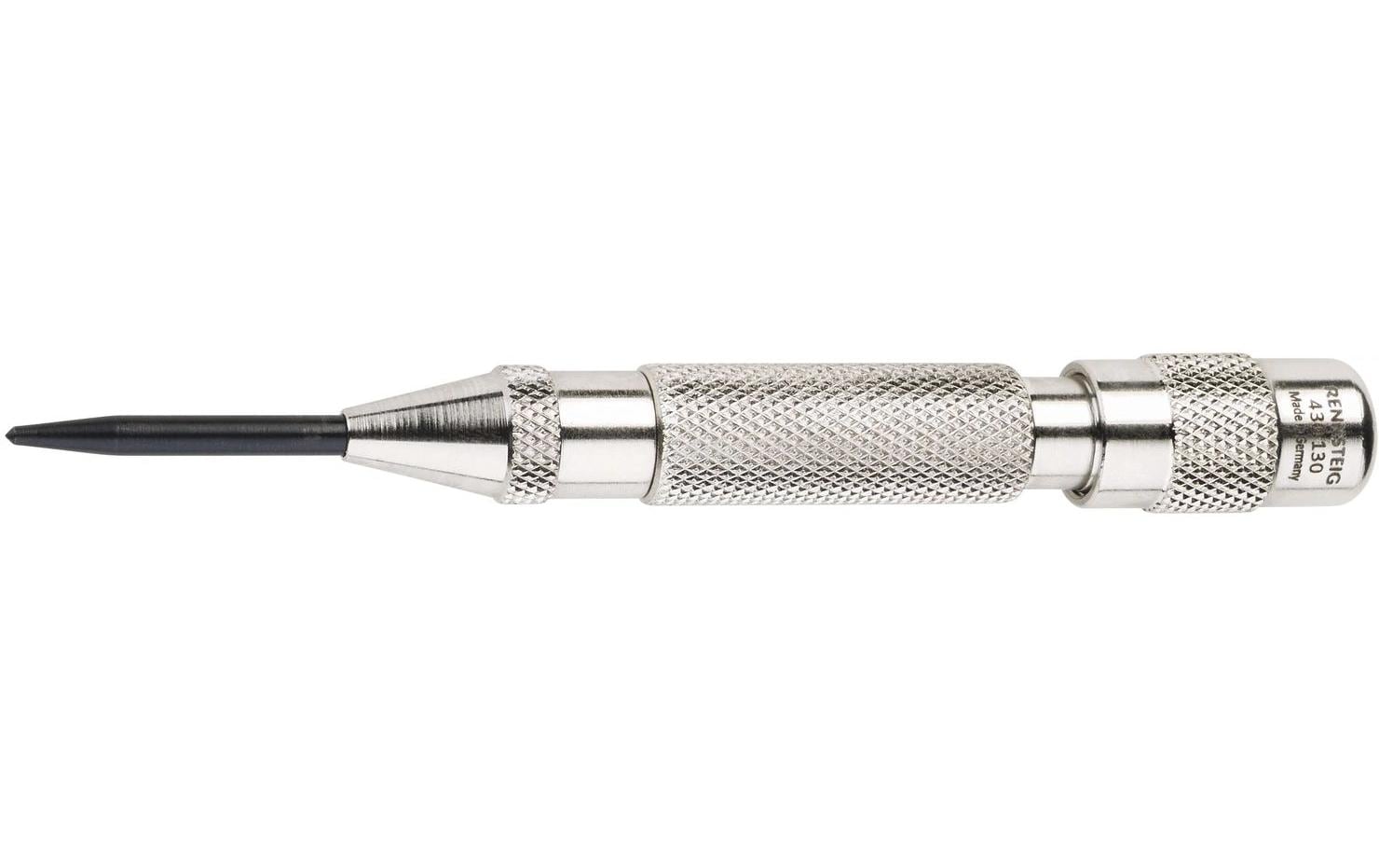 RENNSTEIG 130 Automatischer Körner – Länge 145 mm, 65 g – Spezial-Werkzeugstahl, vernickelt