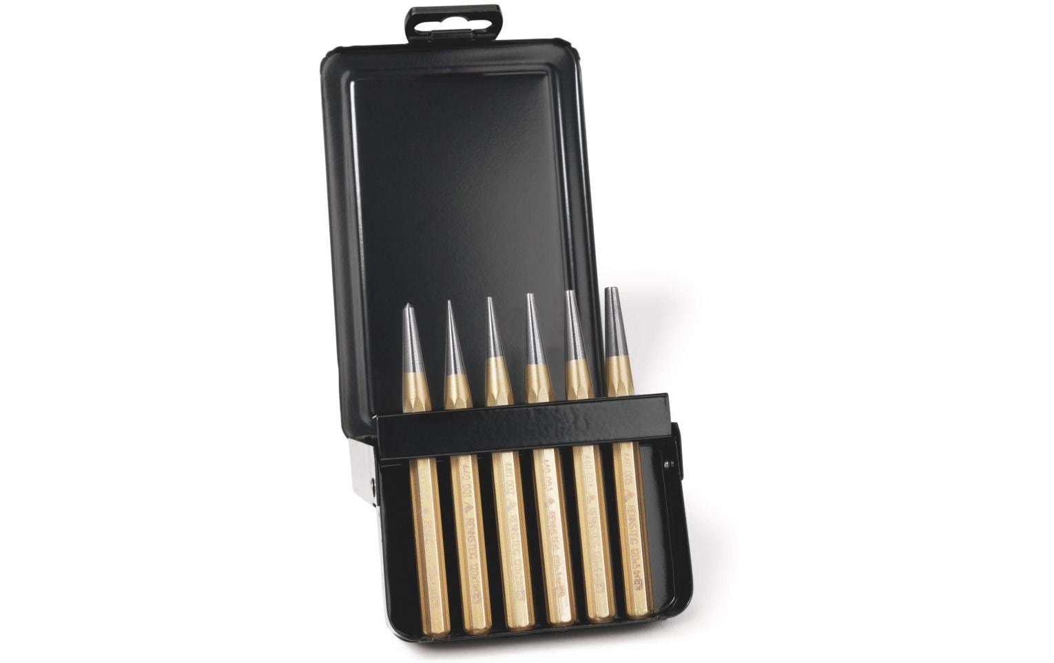 RENNSTEIG Durchtreibersatz – Durchtreiber 1–5 mm, Körner 4 mm – 6-teilig
