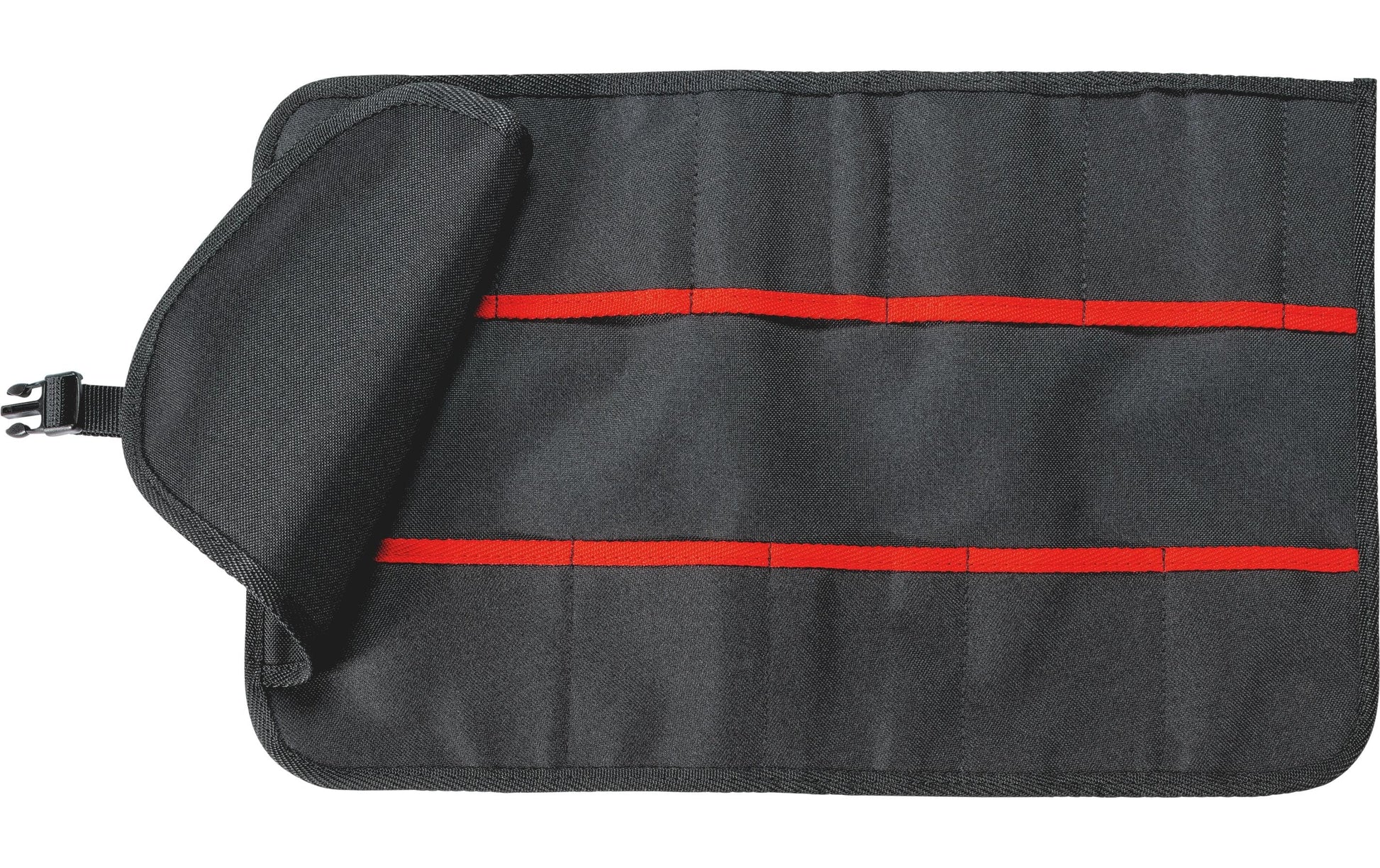 Knipex Rolltasche – leer, reissfest, mit Klickverschluss, schwarz, Polyester, B 85 × H 60 × T 60 mm