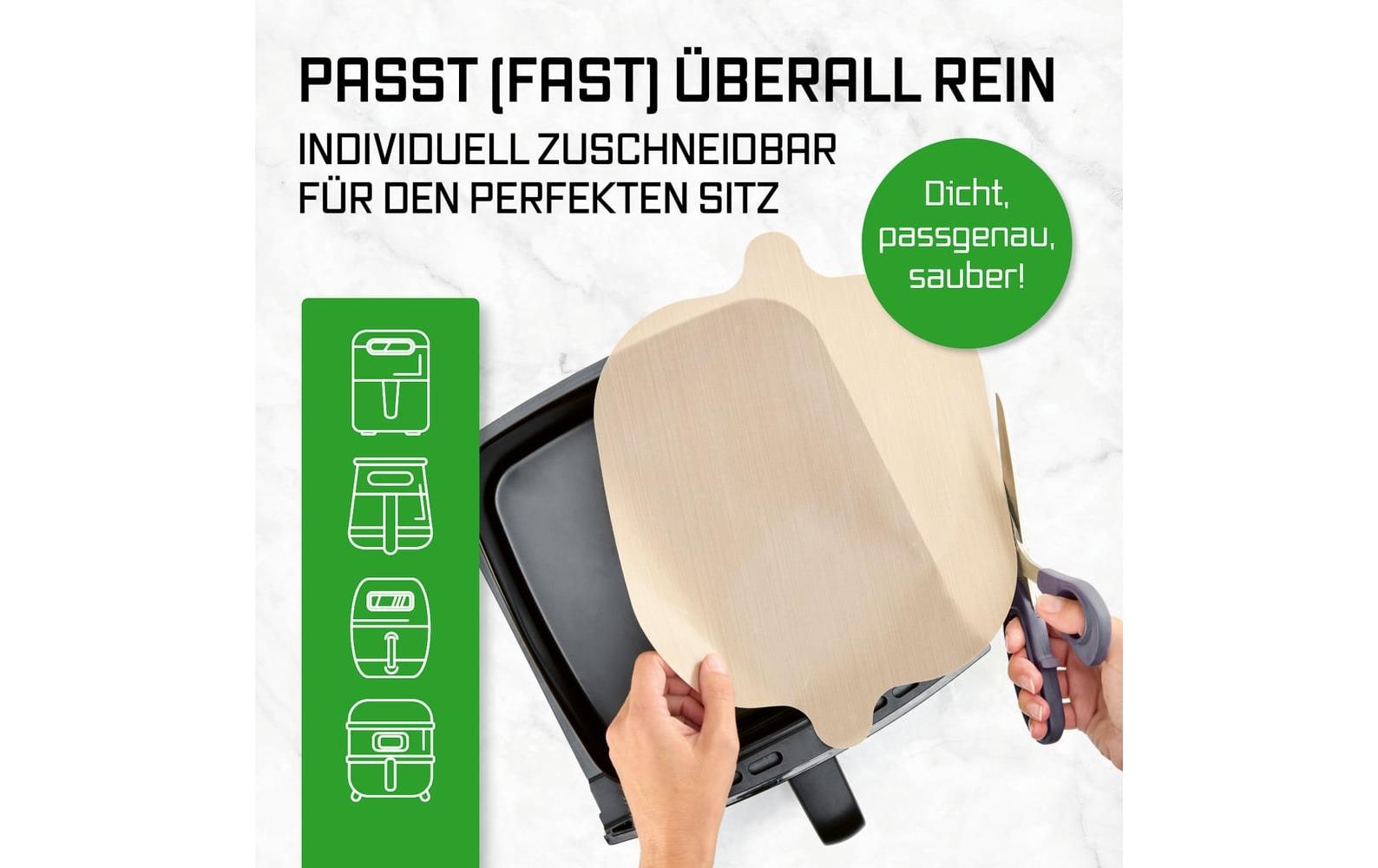 Easymaxx GOURMETmaxx – Backmatte 25 × 24 cm, Glasfasergewebe/PTFE, Braun, 2er-Set