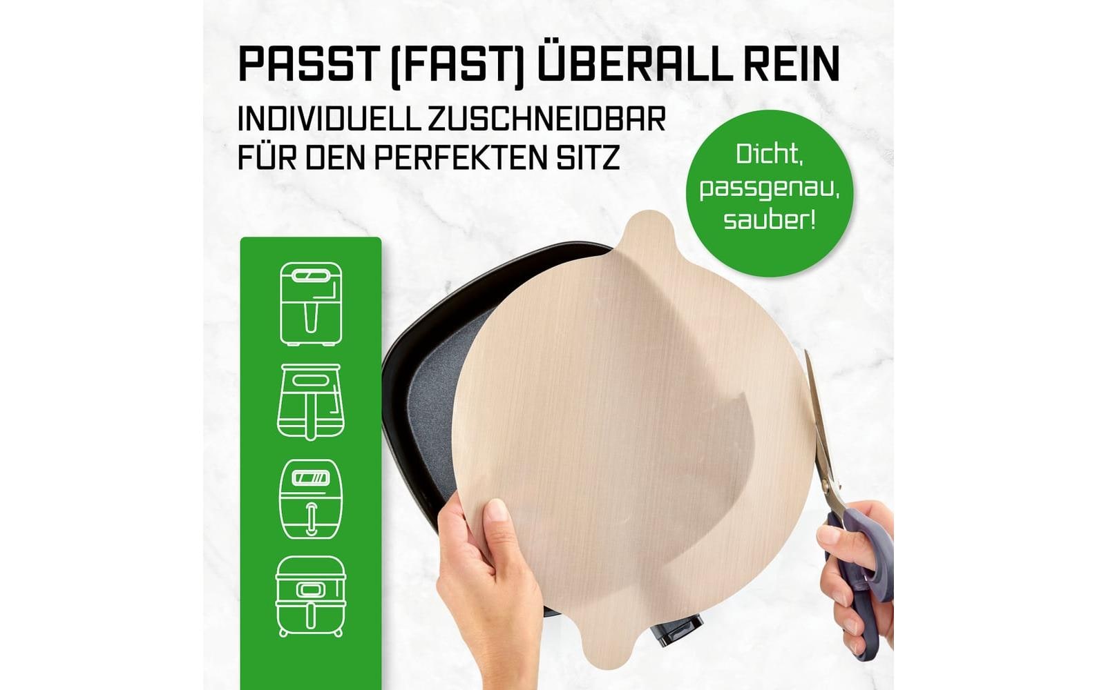 Easymaxx GOURMETmaxx – Backmatte 25,5 × 31,5 cm, Glasfasergewebe/PTFE, Braun, 2 Stk.