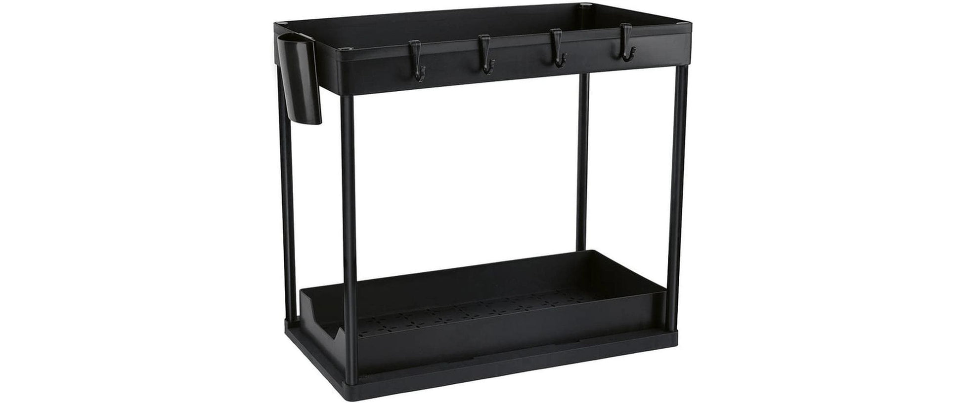 Easymaxx Schubladeneinsatz – schwarz – 215 × 360 × 395 mm