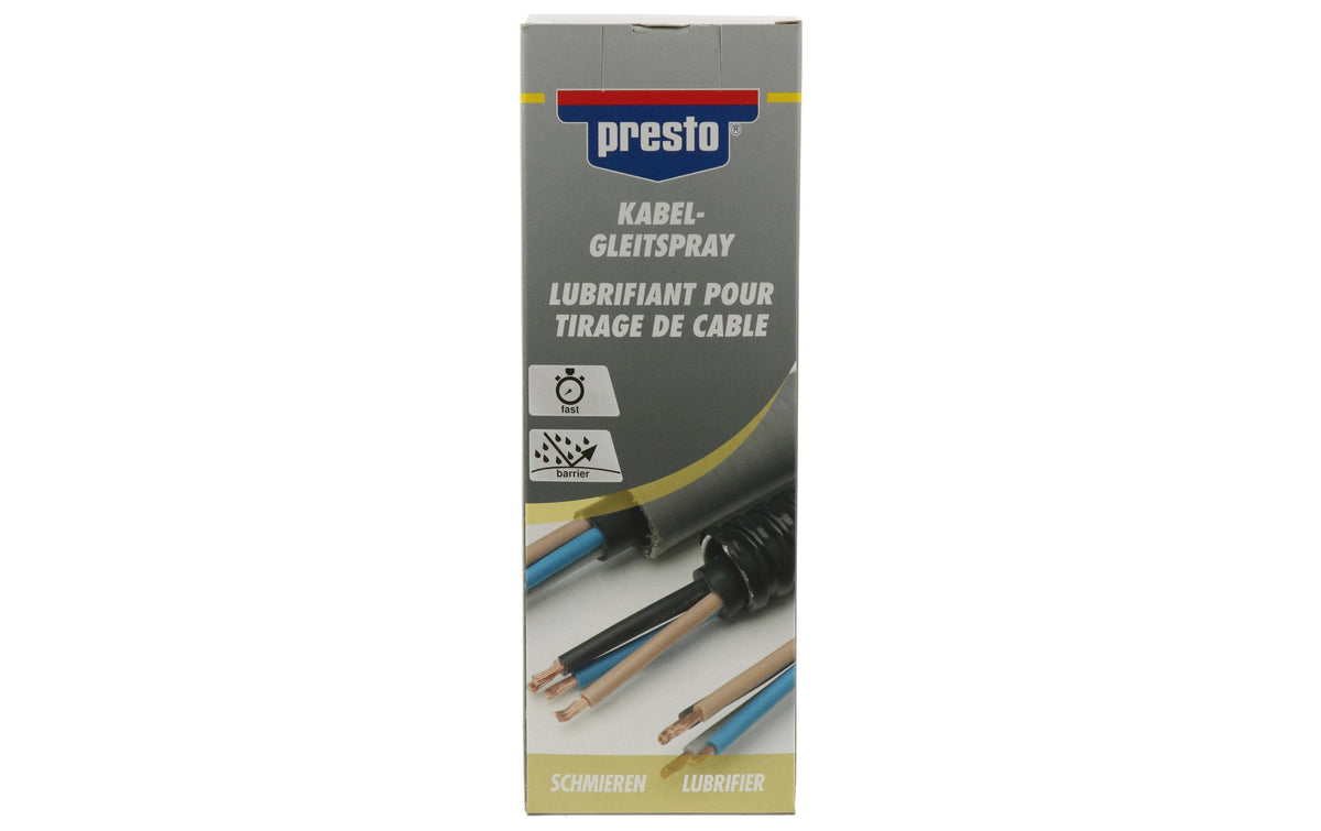 Presto Kabel-Gleitspray, 400 ml – für Gummi, Kabel, Kunststoff und Textilien