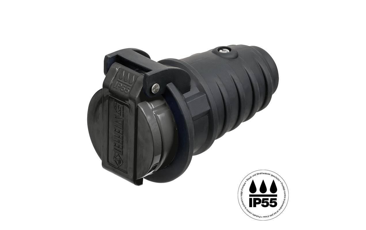 Steffen Adapterkabel T13–T13, IP55, 3-polig – schwarz