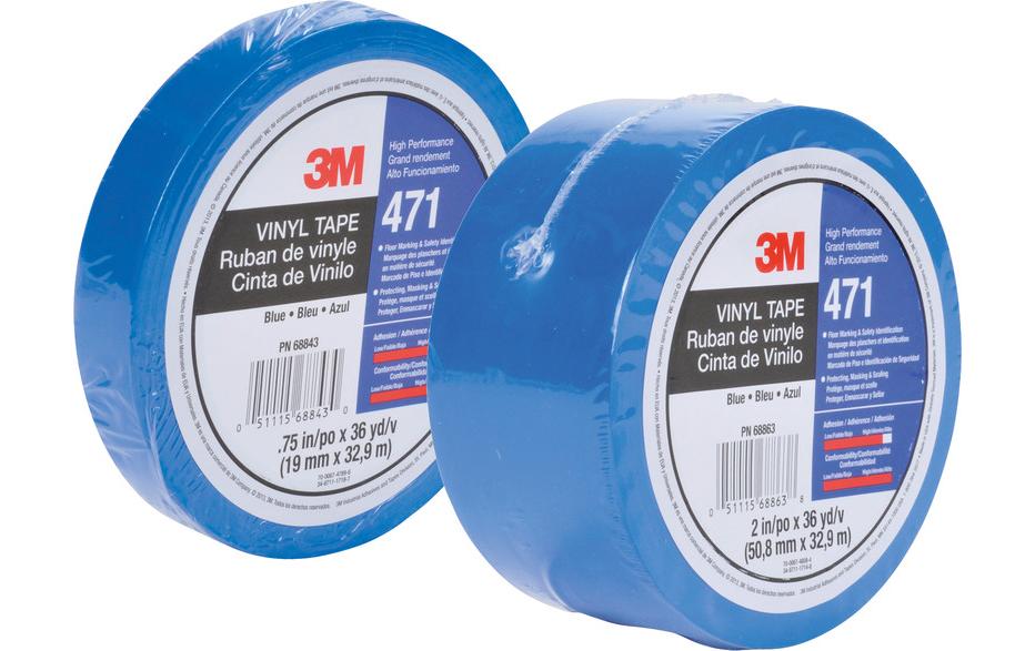 3M 471 Elektro-Isolierband – 51 mm × 32,9 m, blau, PVC, permanent, 1 Stück