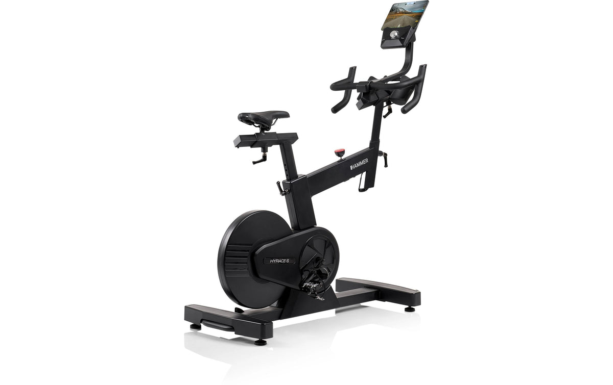 Hammer Speedbike HyRace S (LT 09_25), Schwungmasse 20 kg, Belastbarkeit 150 kg – Schwarz