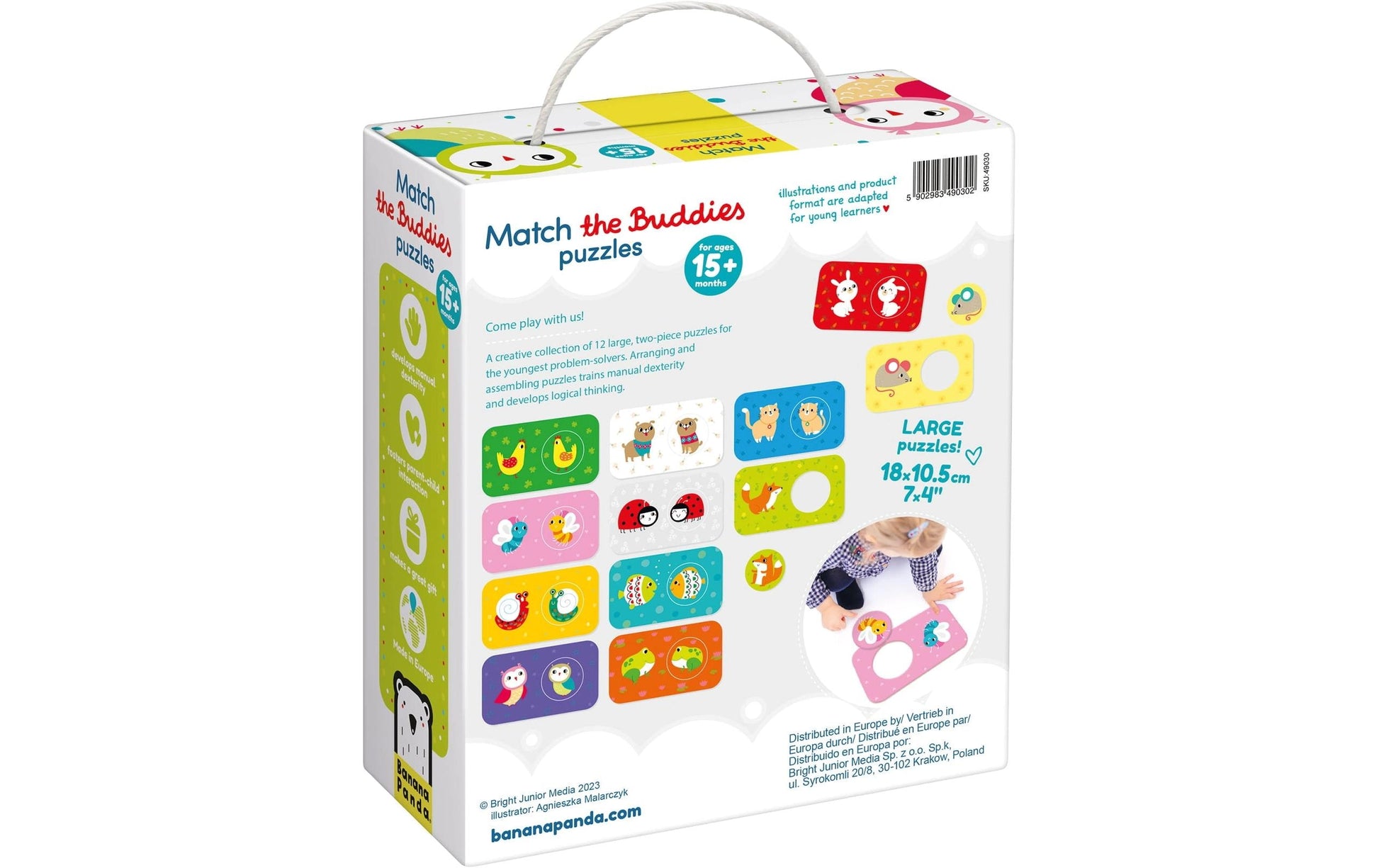 Banana panda Puzzle Match The Buddies – Logikspiel, ab 15 Monaten, mehrsprachig