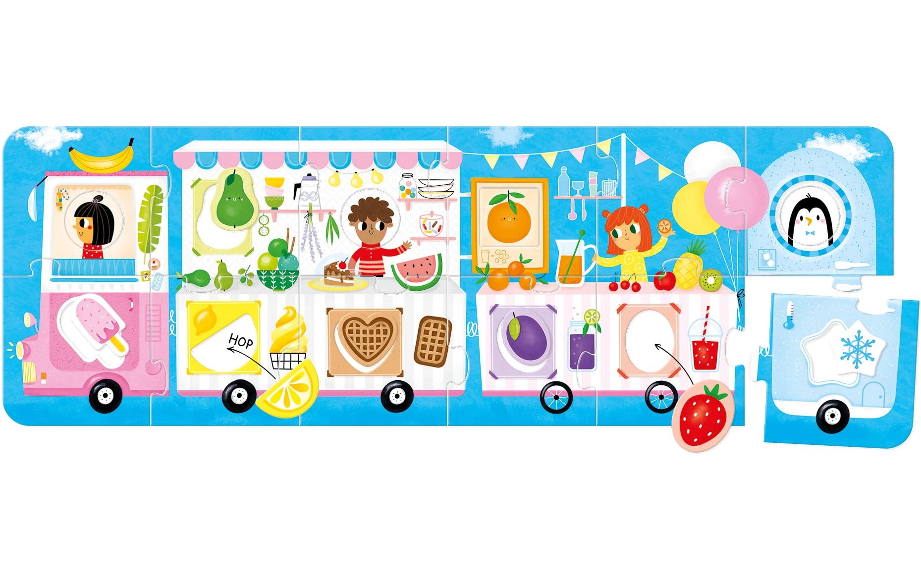 Banana panda Puzzle Fahrzeuge – 23 Teile – 33 × 98 cm – ab 2 Jahren