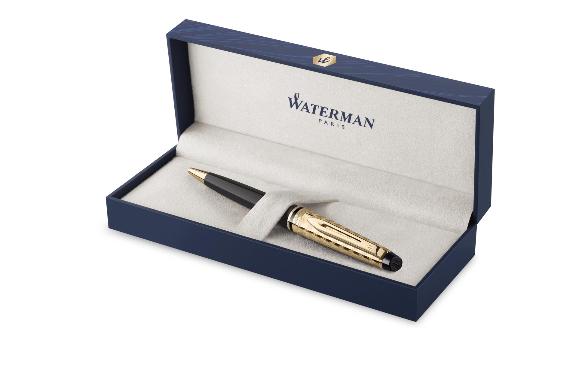 Waterman Expert Deluxe Kugelschreiber – Blau, Medium, dokumentenecht
