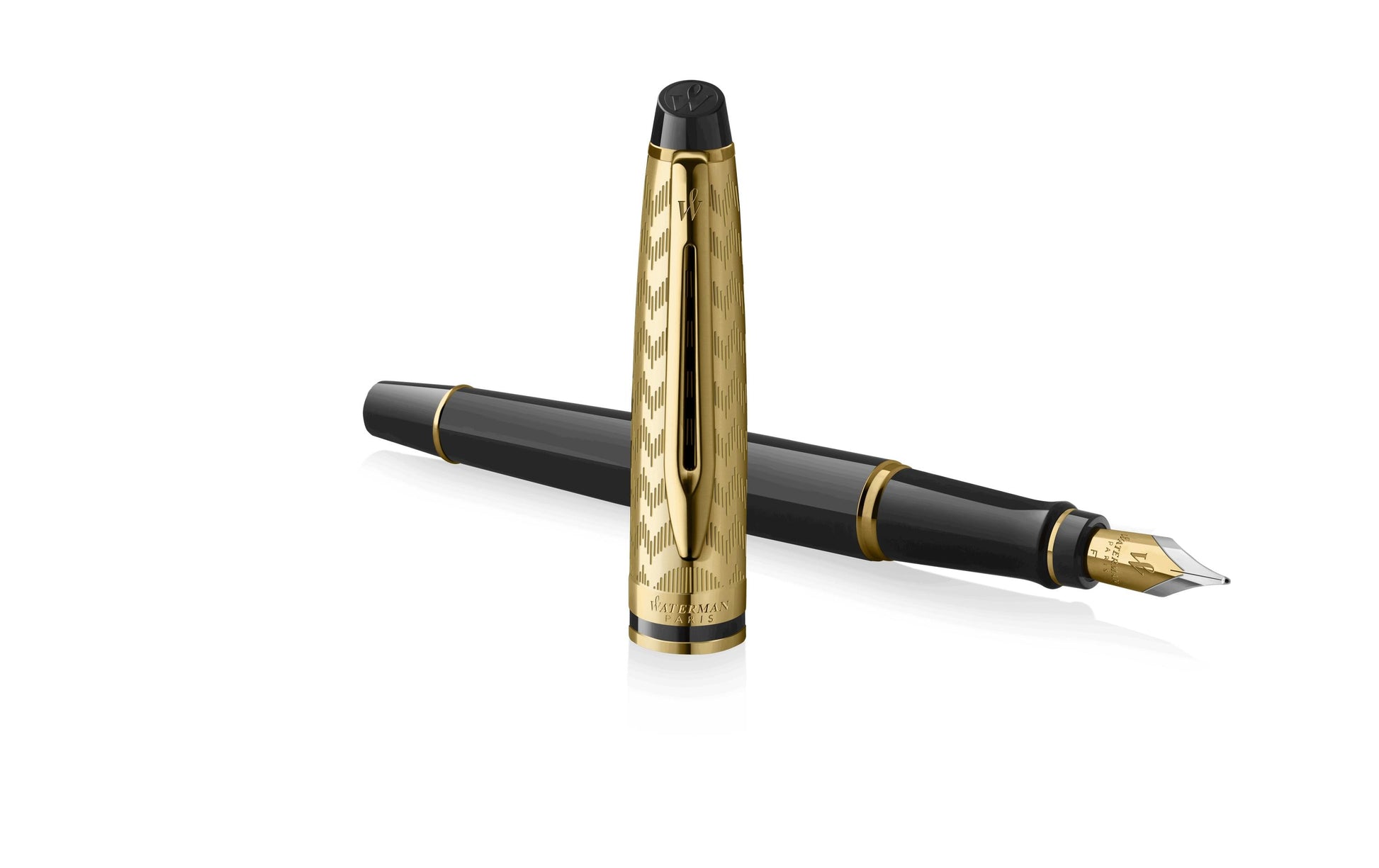 Waterman Expert Deluxe – Füllfederhalter – M – Gold/Schwarz