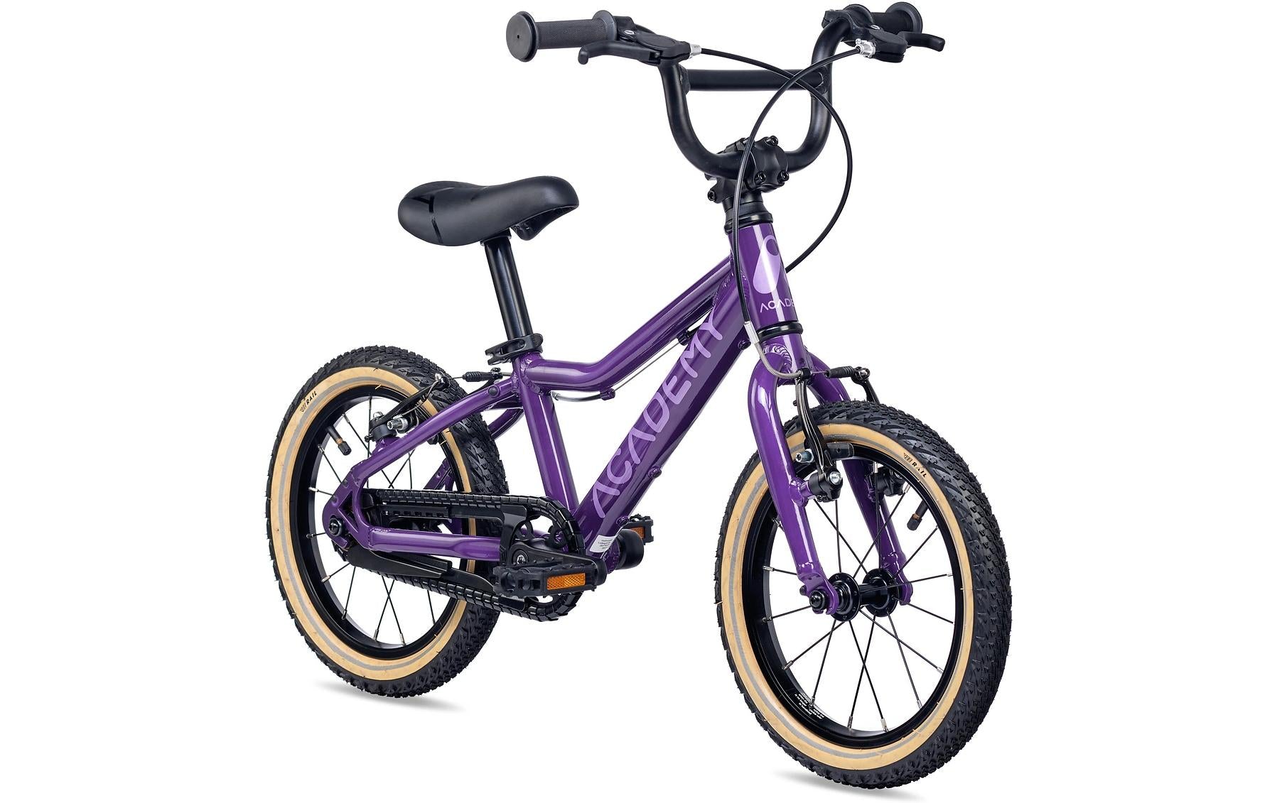 Academy Grade 2 Kindervelo 14" – Violett – Aluminiumrahmen, Felgenbremse – ab 4 Jahren
