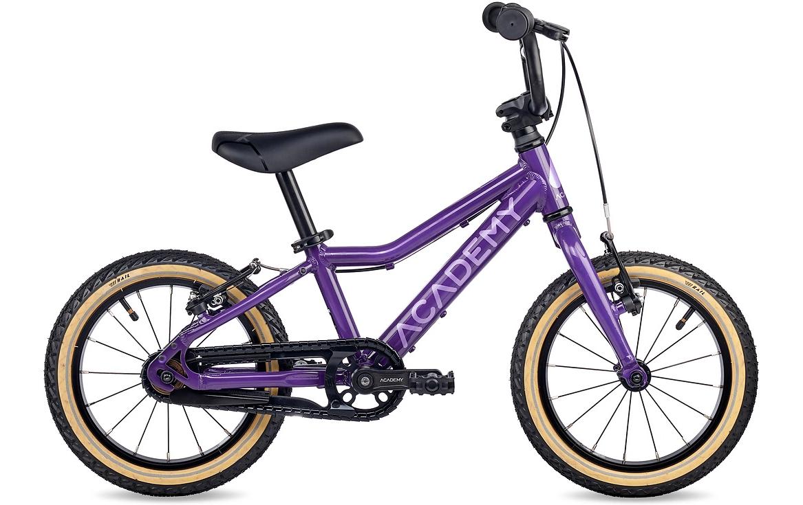 Academy Grade 2 Kindervelo 14" – Violett – Aluminiumrahmen, Felgenbremse – ab 4 Jahren