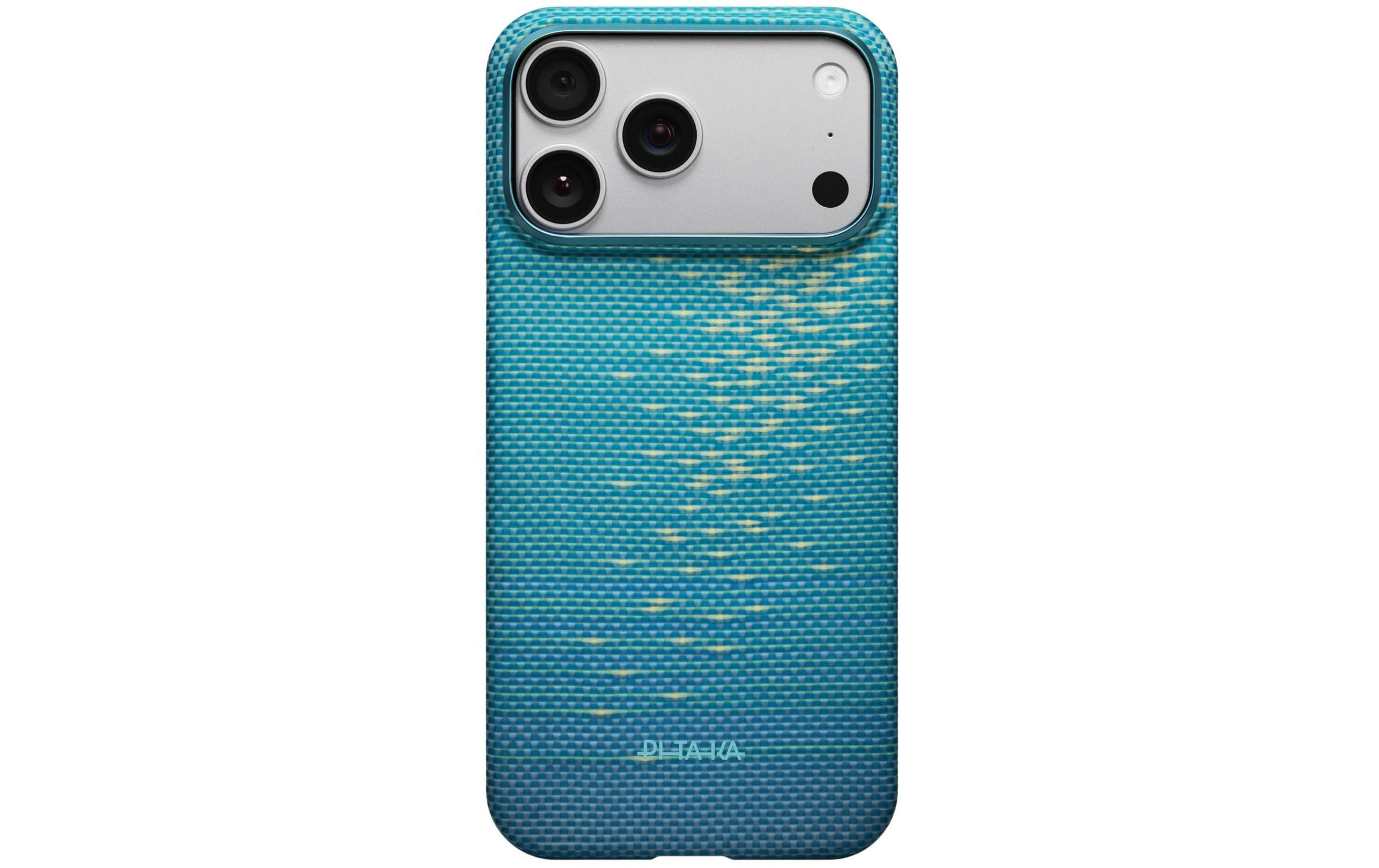 Pitaka Aramid Case Ultra-Slim Backcover – für Apple iPhone 17 Pro, MagSafe, Aramid, Türkis