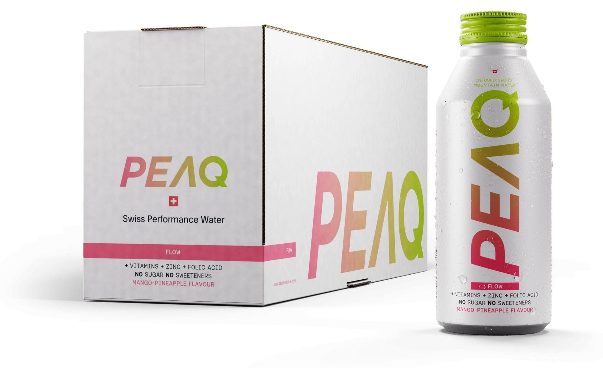 Peaq Sportgetränk, Mango & Ananas, zuckerfrei – 12 × 4,73 dl