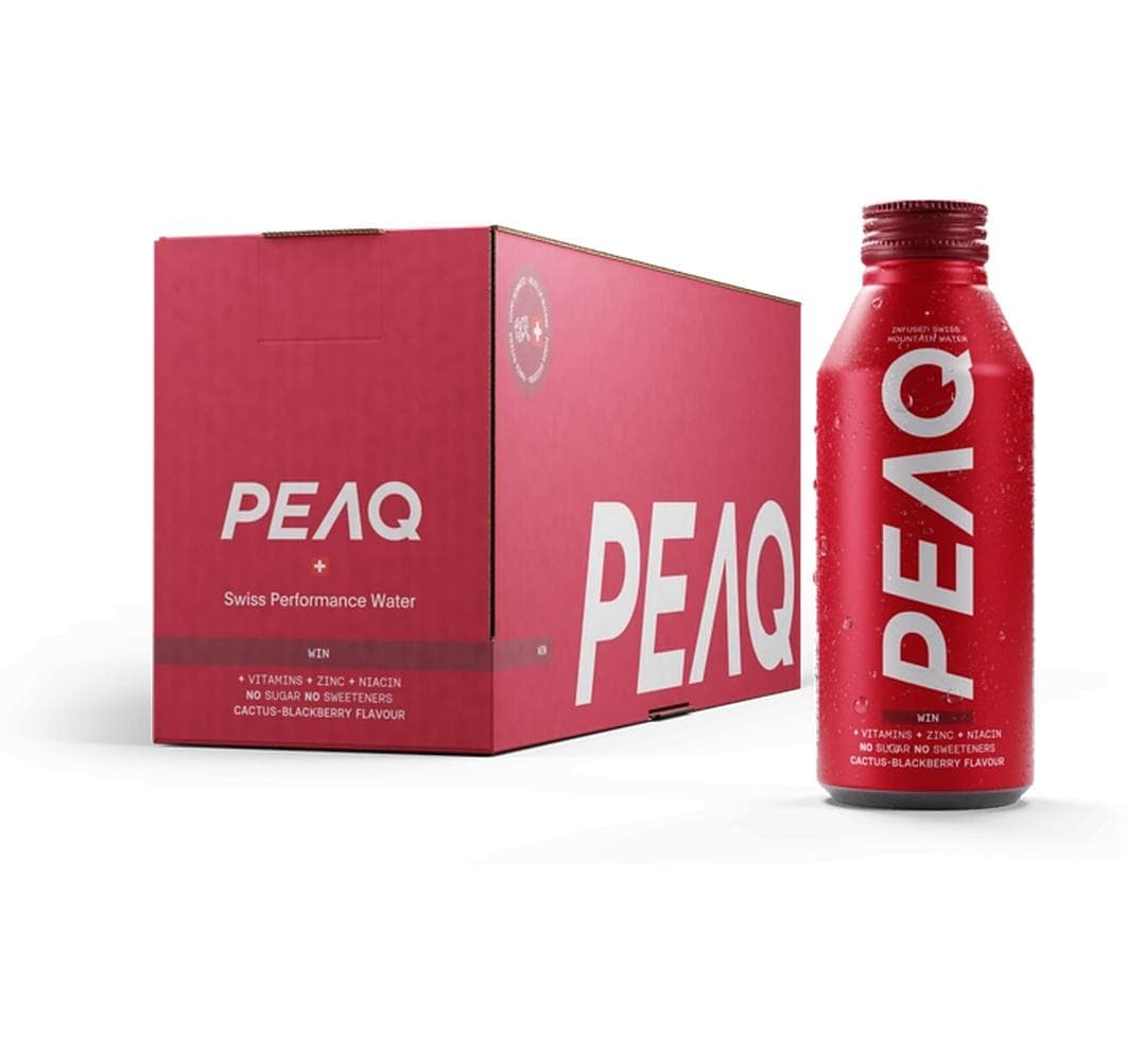 Peaq Sportgetränk Win, Beeren & Kaktus, zuckerfrei – 12 × 4,73 dl