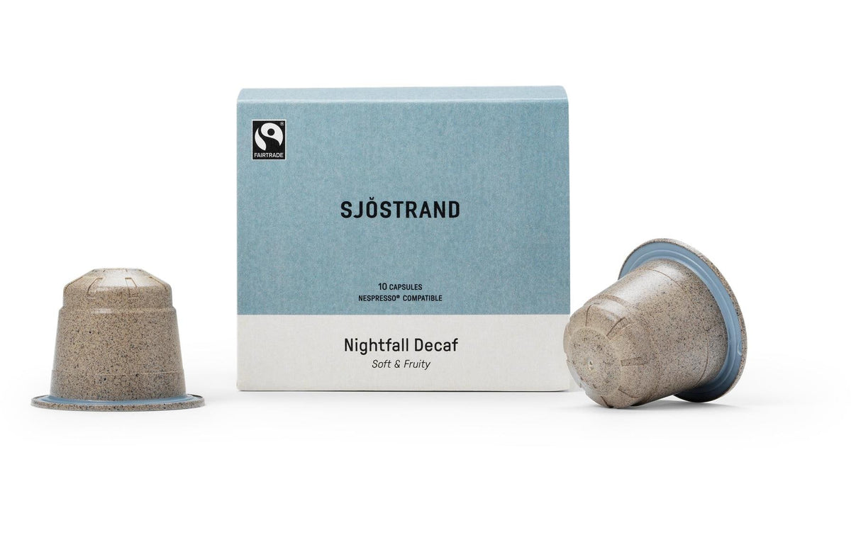 Sjöstrand Nightfall – Kapseln für Nespresso – Espresso, entkoffeiniert, 10 Kapseln