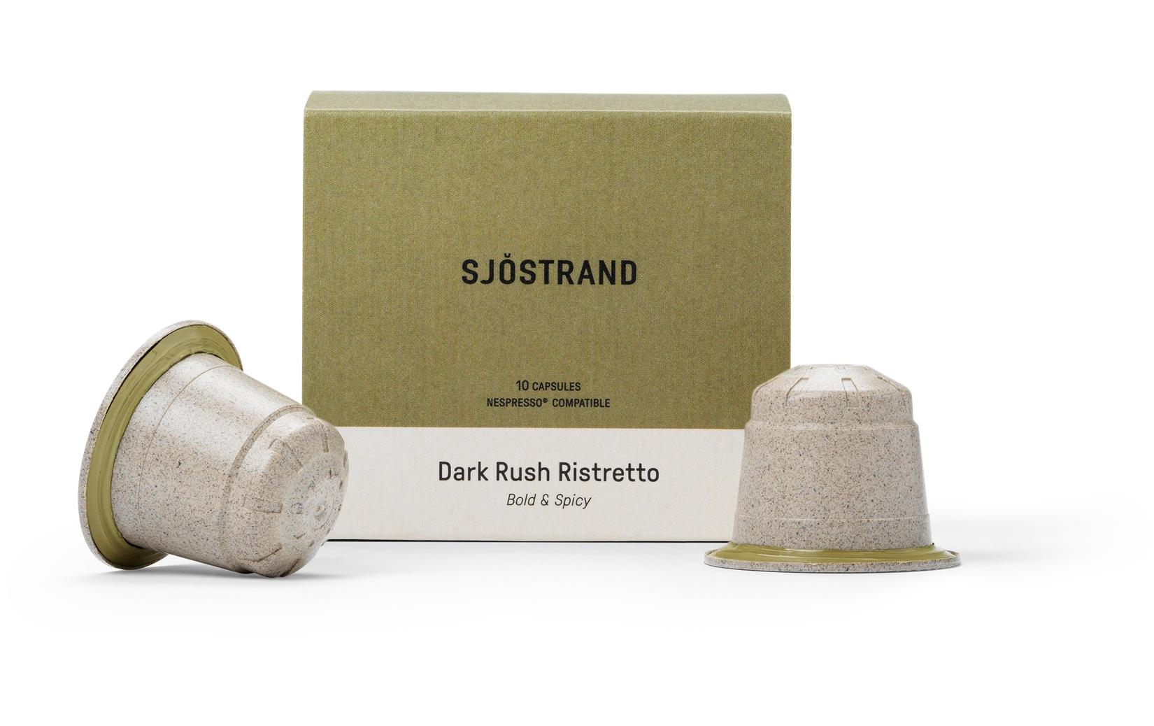 Sjöstrand Dark Rush – Kapseln für Nespresso – Ristretto, Bio, Fairtrade, 10 Kapseln