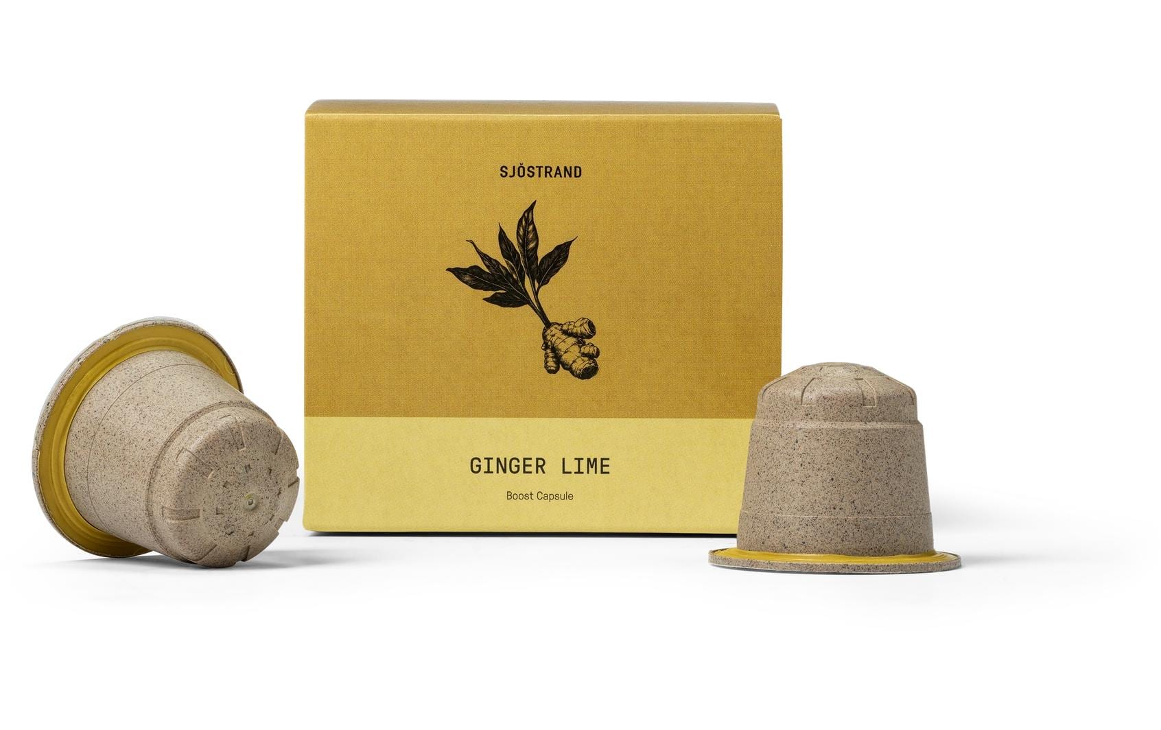 Sjöstrand Boost Ginger-Lime – Kapseln für Nespresso – entkoffeiniert, 10 Kapseln