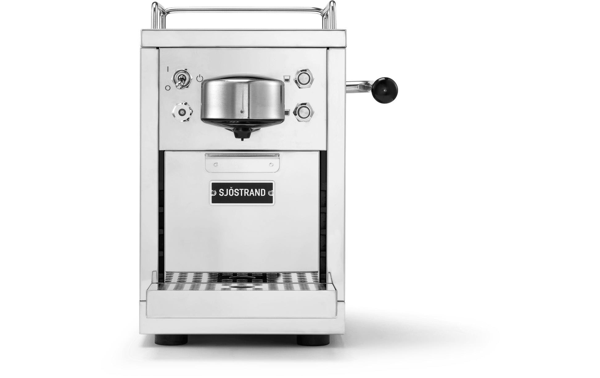 Sjöstrand M1-ST-CH-A Kapselmaschine – für Nespresso, 1,2 l, silber, 18,6 × 25,9 × 33,6 cm