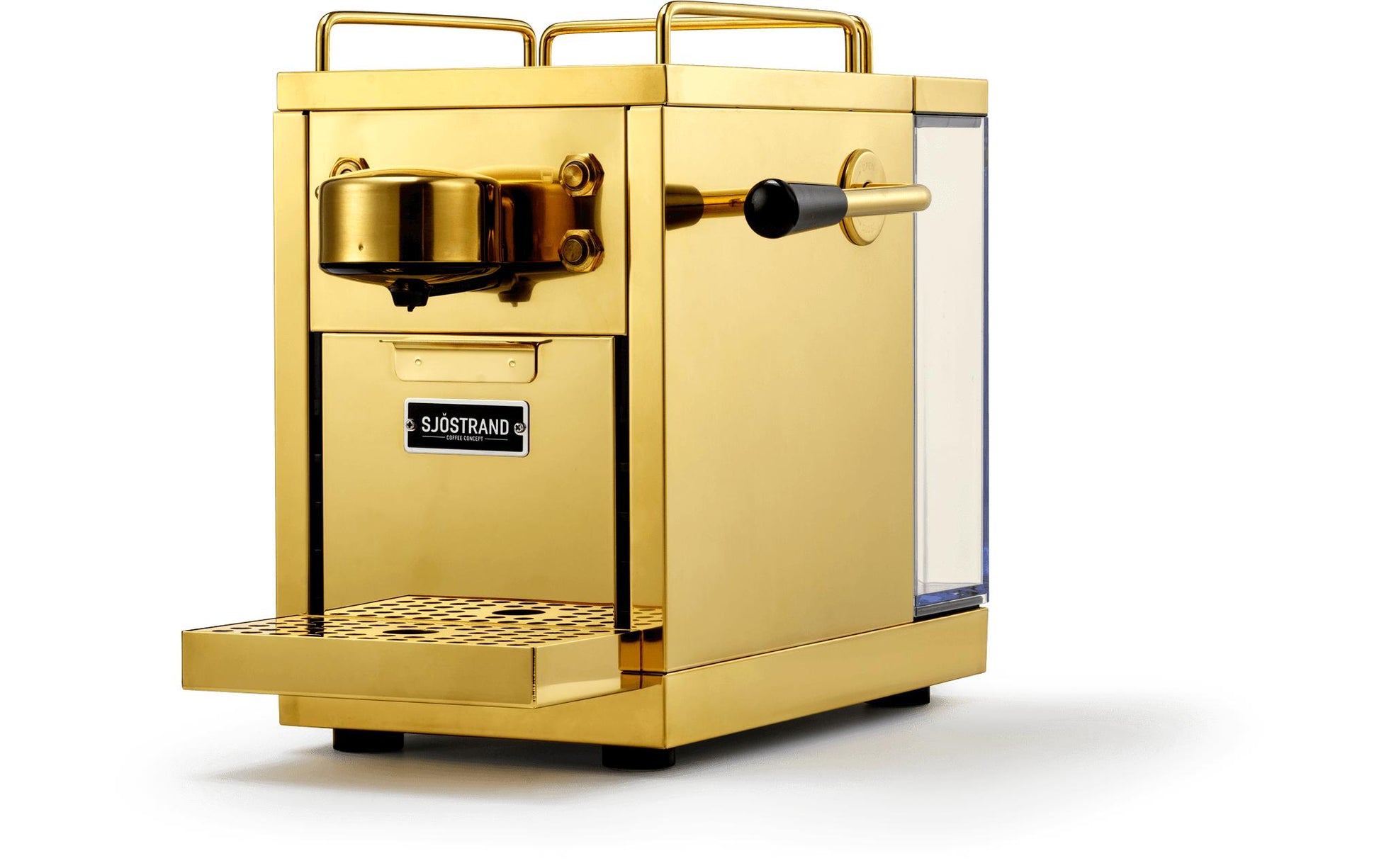 Sjöstrand M1-BR-CH-A Kapselmaschine – für Nespresso, 1,2 l, kupfer, 18,6 × 33,6 × 25,9 cm
