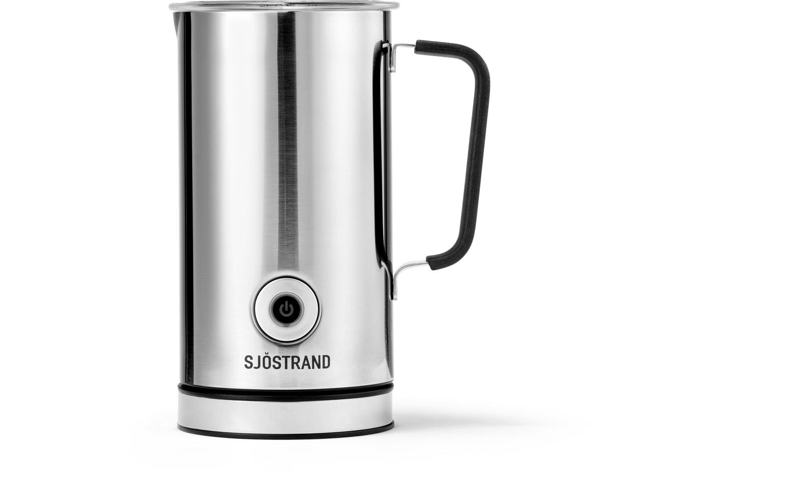 Sjöstrand Milchaufschäumer F1-ST-CH-A – 300 ml, 650 W, Milcherwärmung – Silber/Edelstahl