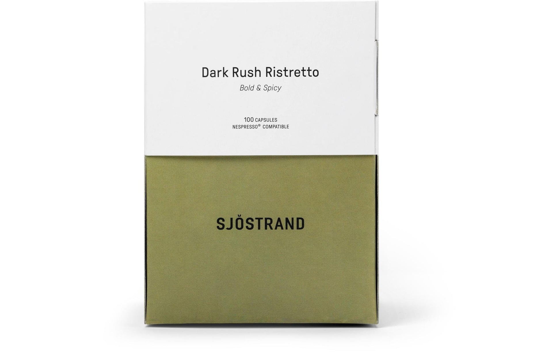 Sjöstrand Dark Rush – Kapseln für Nespresso – Ristretto, Bio, 100 Kapseln