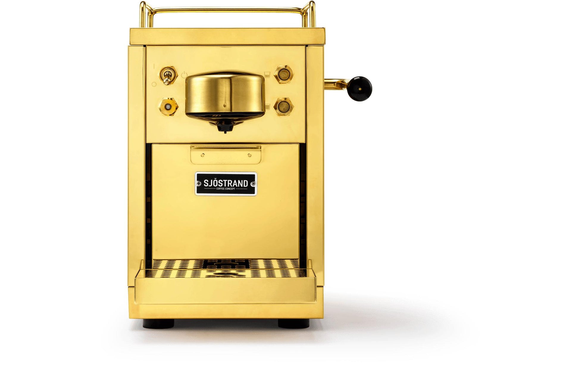 Sjöstrand M1-BR-CH-A Kapselmaschine – für Nespresso, 1,2 l, kupfer, 18,6 × 33,6 × 25,9 cm