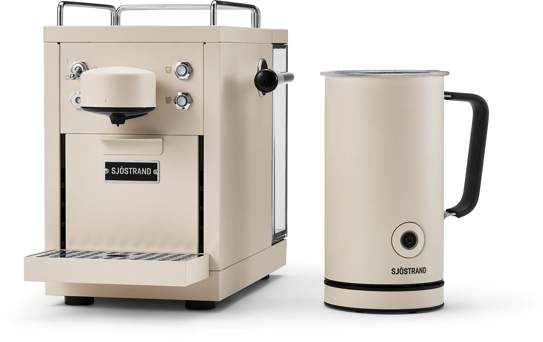 Sjöstrand M1-BE-CH-A Kapselmaschine – für Nespresso, 1,2 l, beige