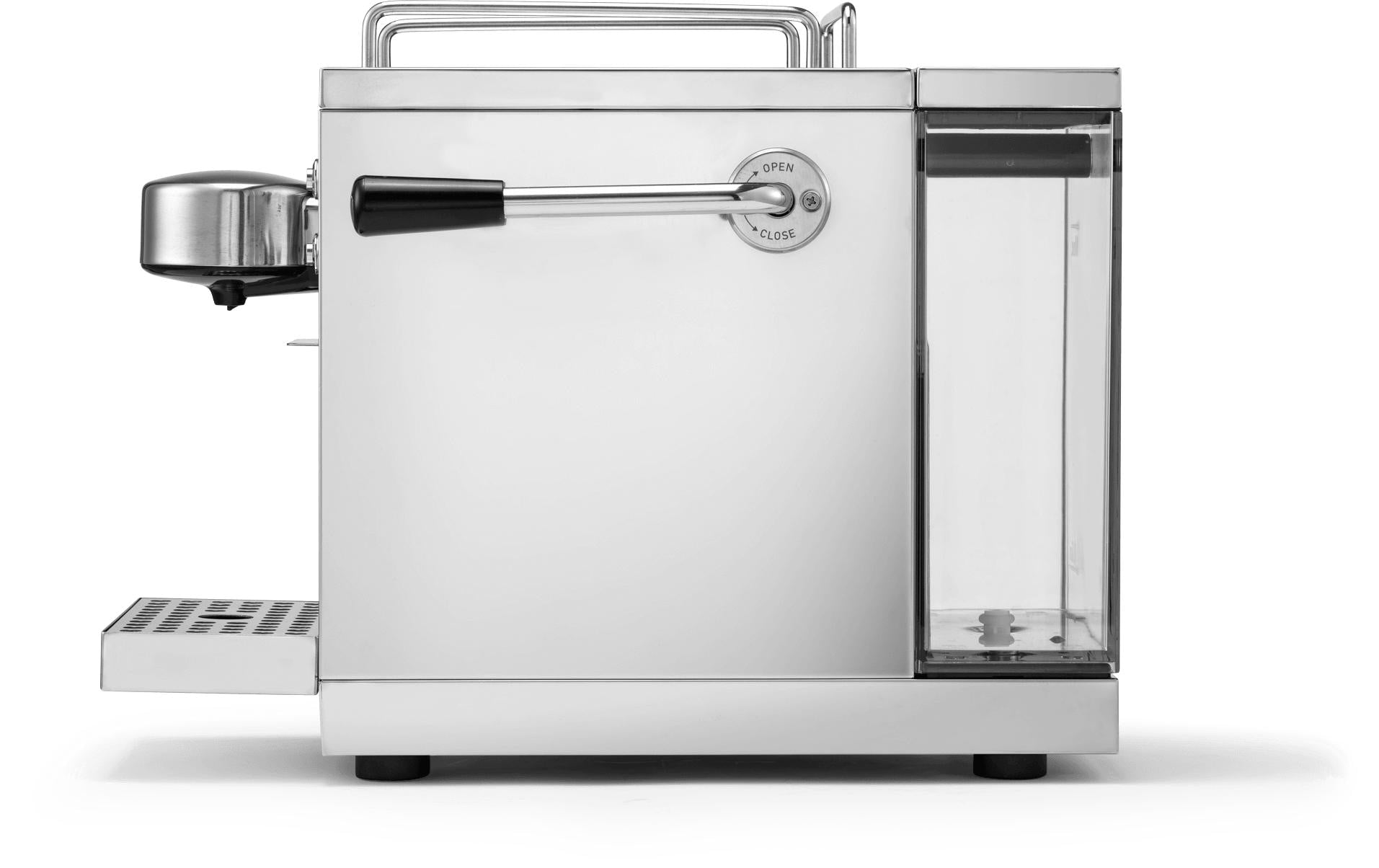 Sjöstrand M1-ST-CH-A Kapselmaschine – für Nespresso, 1,2 l, silber, 18,6 × 25,9 × 33,6 cm