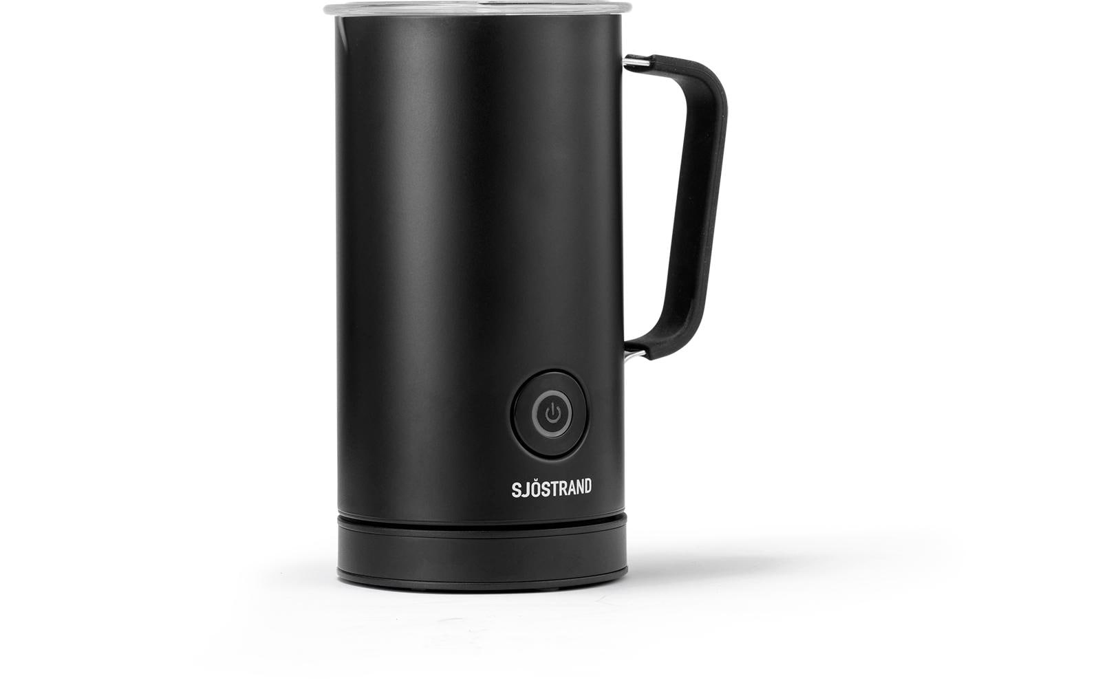 Sjöstrand Milchaufschäumer F1-BL-CH-A – 300 ml, 650 W, spülmaschinenfest – schwarz/edelstahl