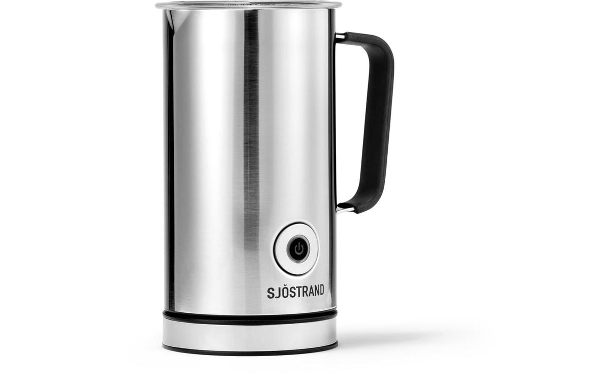 Sjöstrand Milchaufschäumer F1-ST-CH-A – 300 ml, 650 W, Milcherwärmung – Silber/Edelstahl