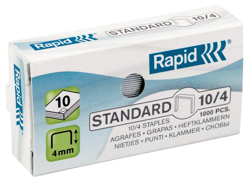 Rapid Heftklammern – 10/4, 10 Blatt, 1’000 Stück