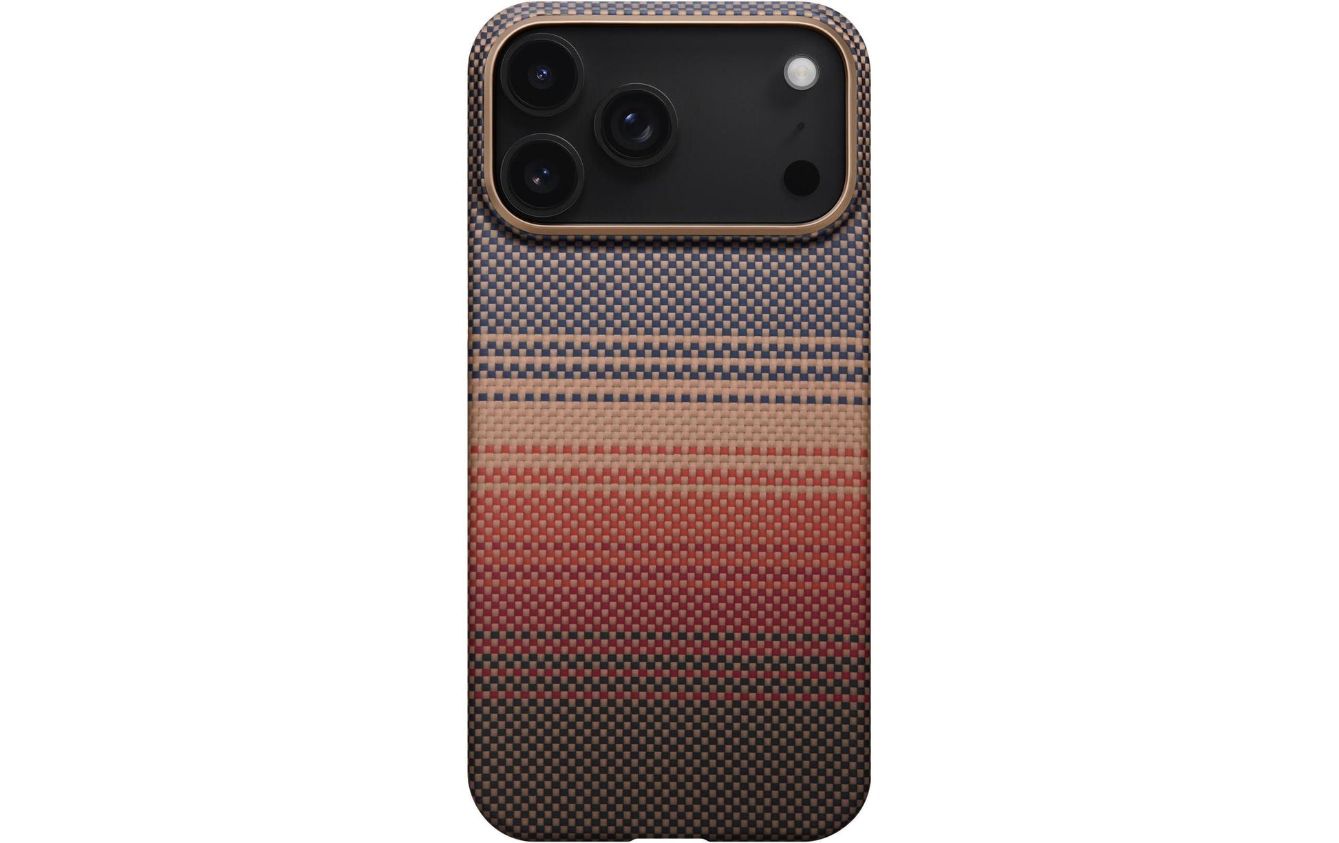 Pitaka Ultra-Slim Backcover – für Apple iPhone 17 Pro, MagSafe, Aramid, Beige/Braun/Grau/Orange